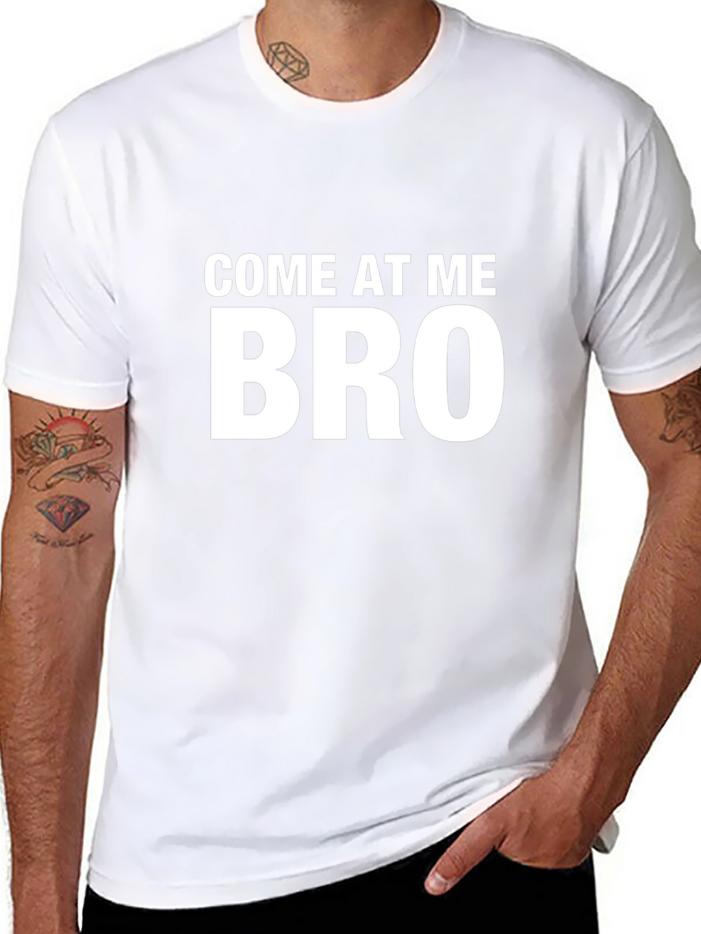 Come At Me Bro Funny Graphic Tee