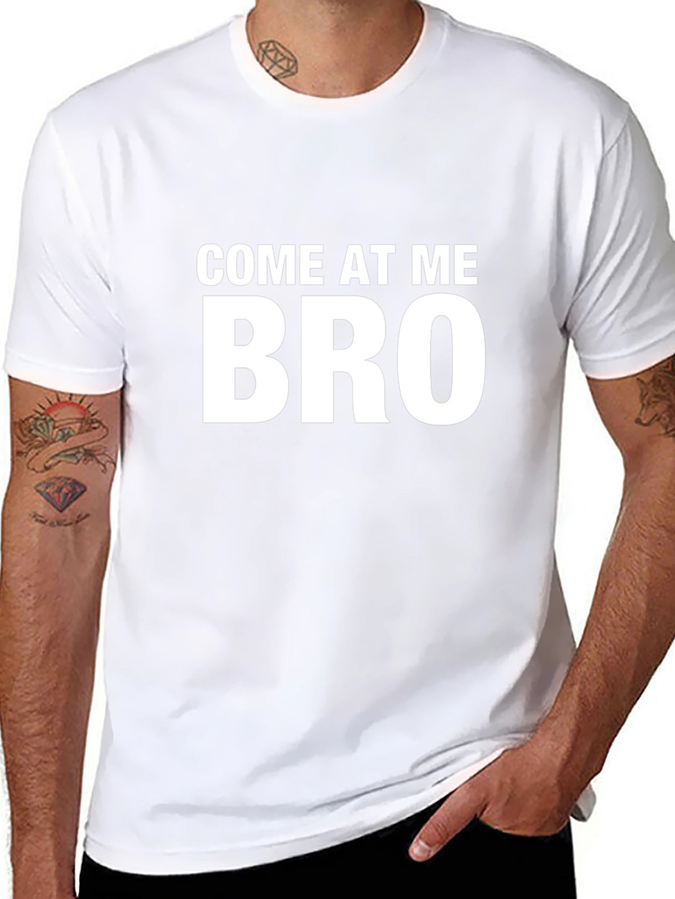 Come At Me Bro Funny Graphic Tee