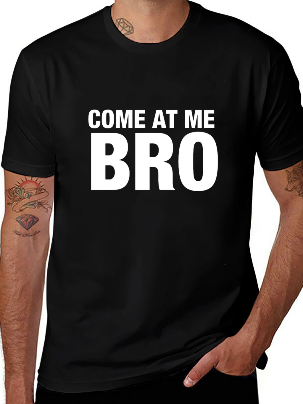Come At Me Bro Funny Graphic Tee