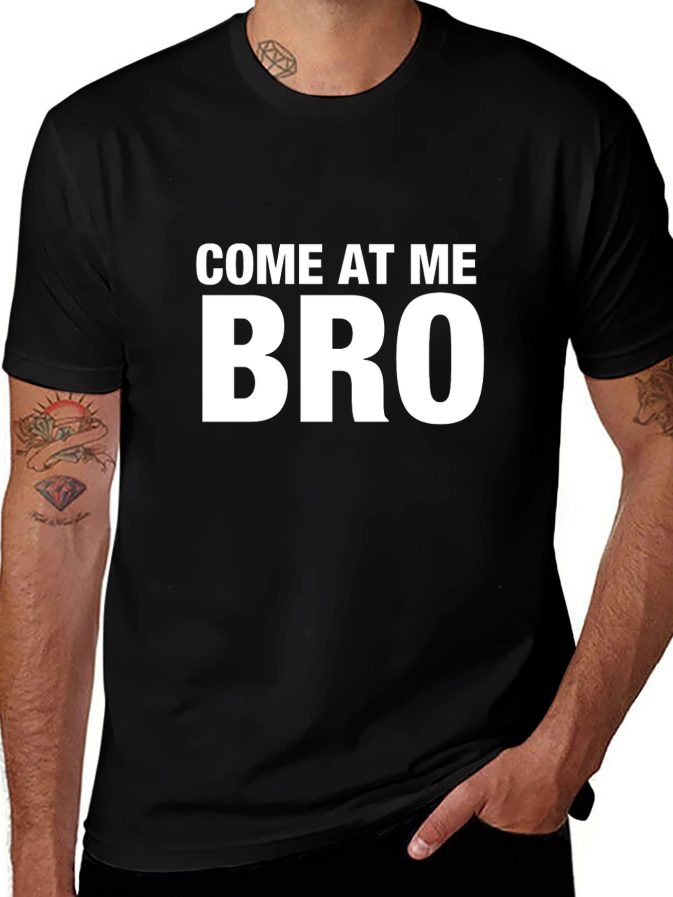 Come At Me Bro Funny Graphic Tee
