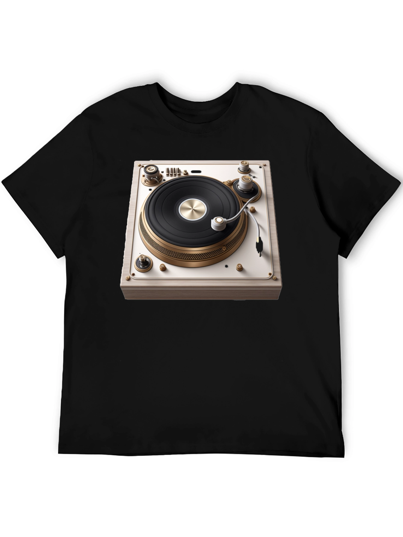 Vintage Turntable Graphic Tee - DJ Inspired