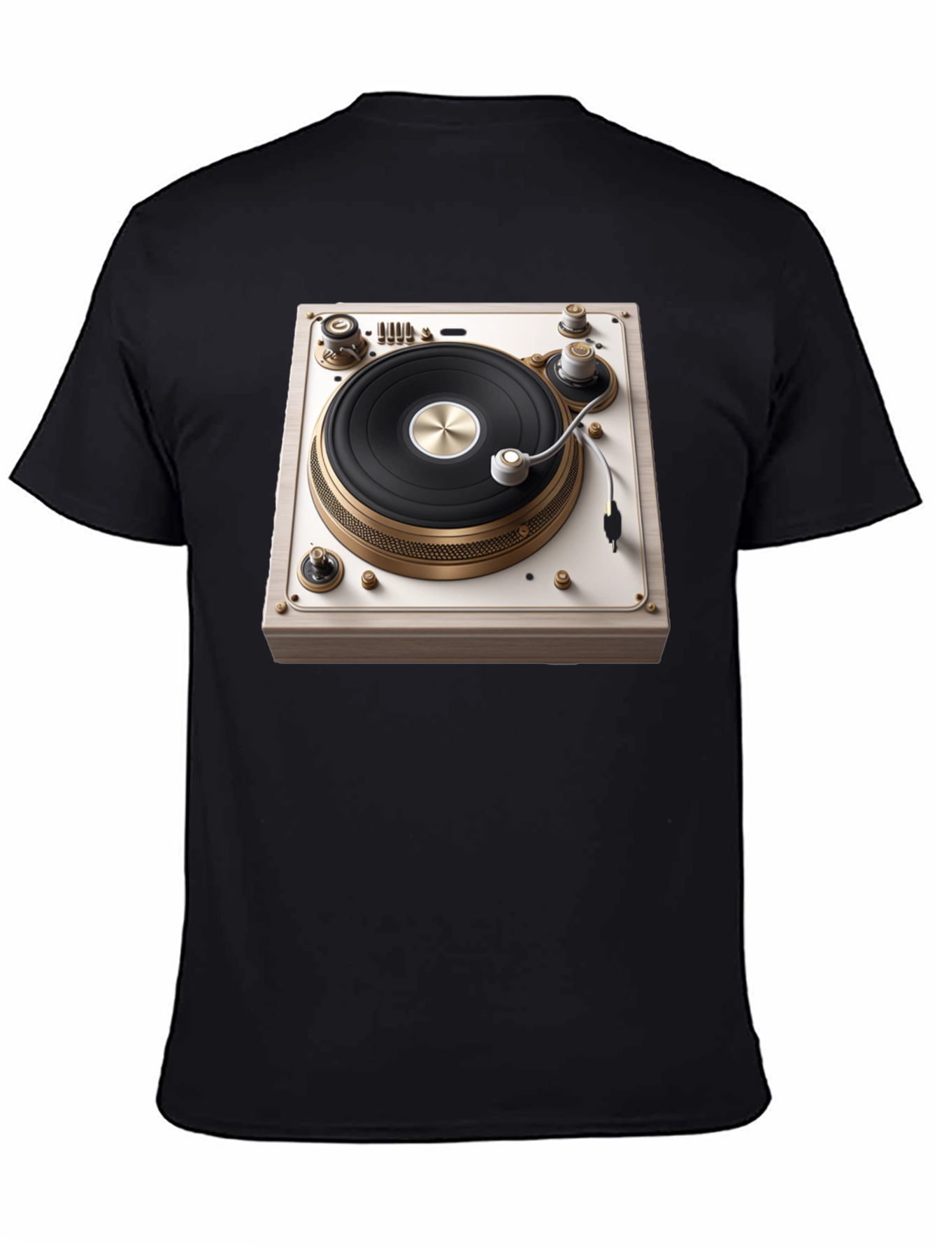 Vintage Turntable Graphic Tee - DJ Inspired