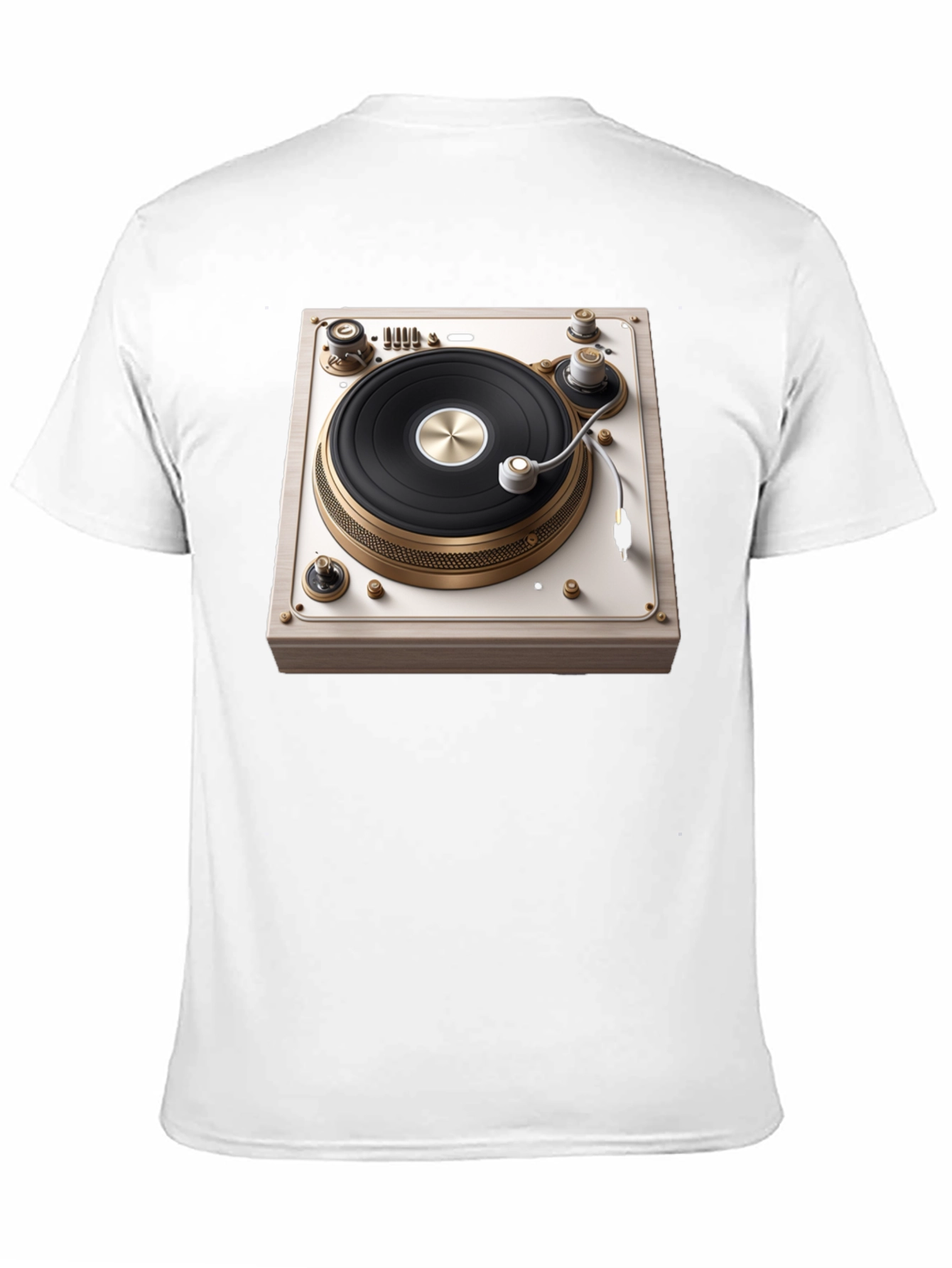 Vintage Turntable Graphic Tee - DJ Inspired