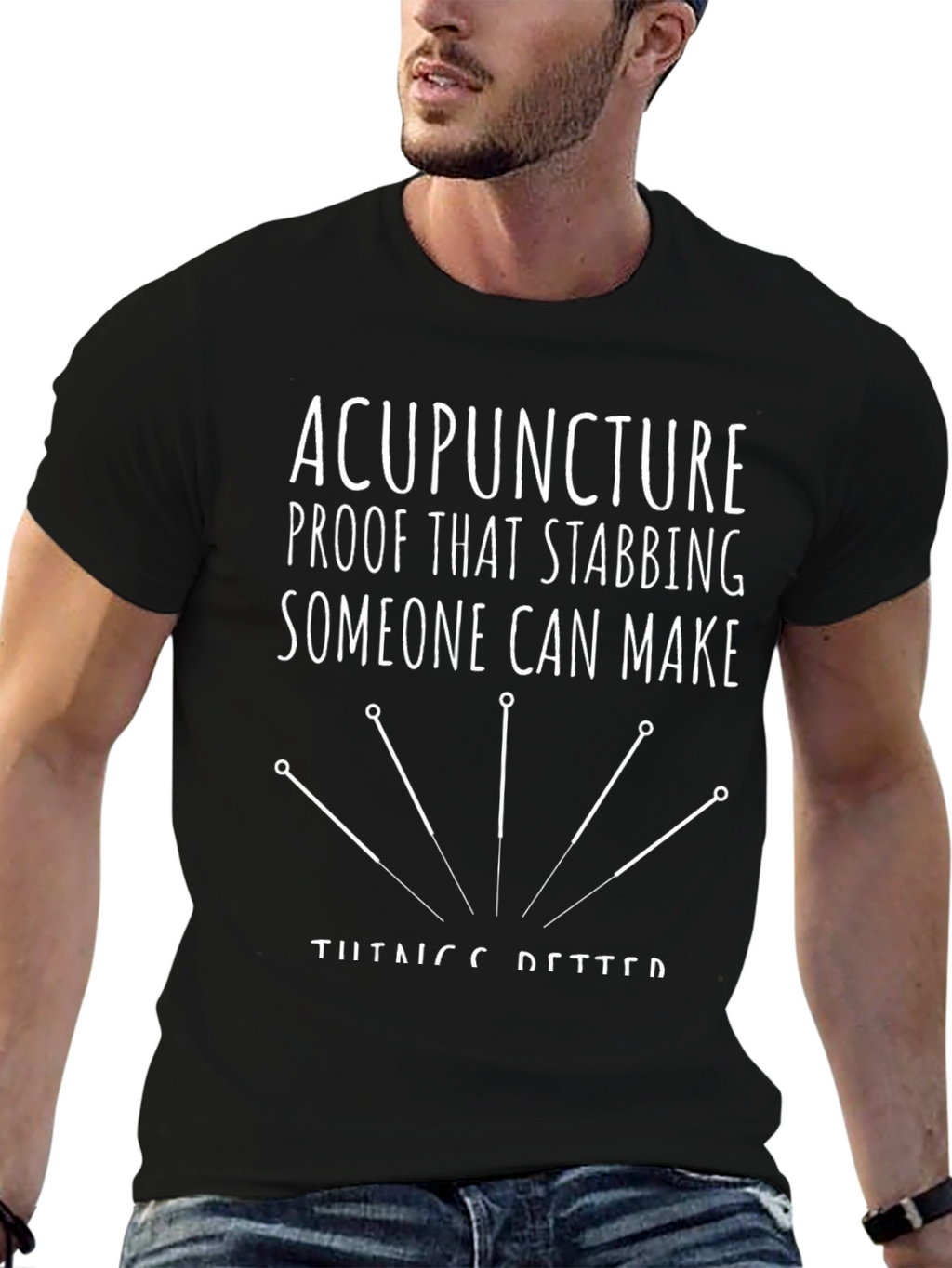 Acupuncture Stabbing Humor T-Shirt