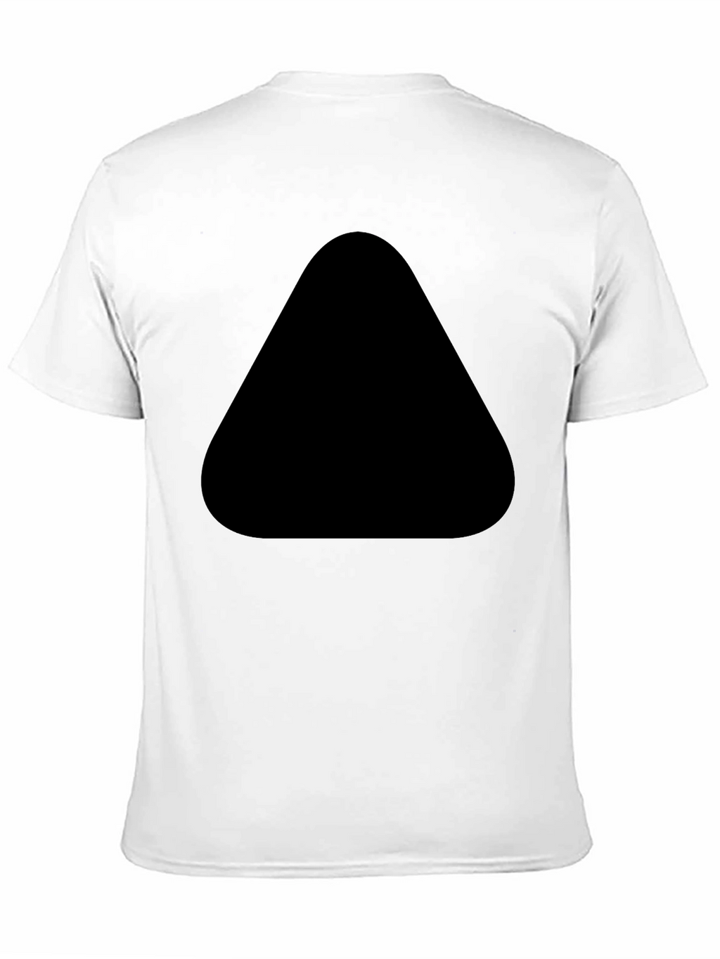 Mens Black Tee with Unique Front Design