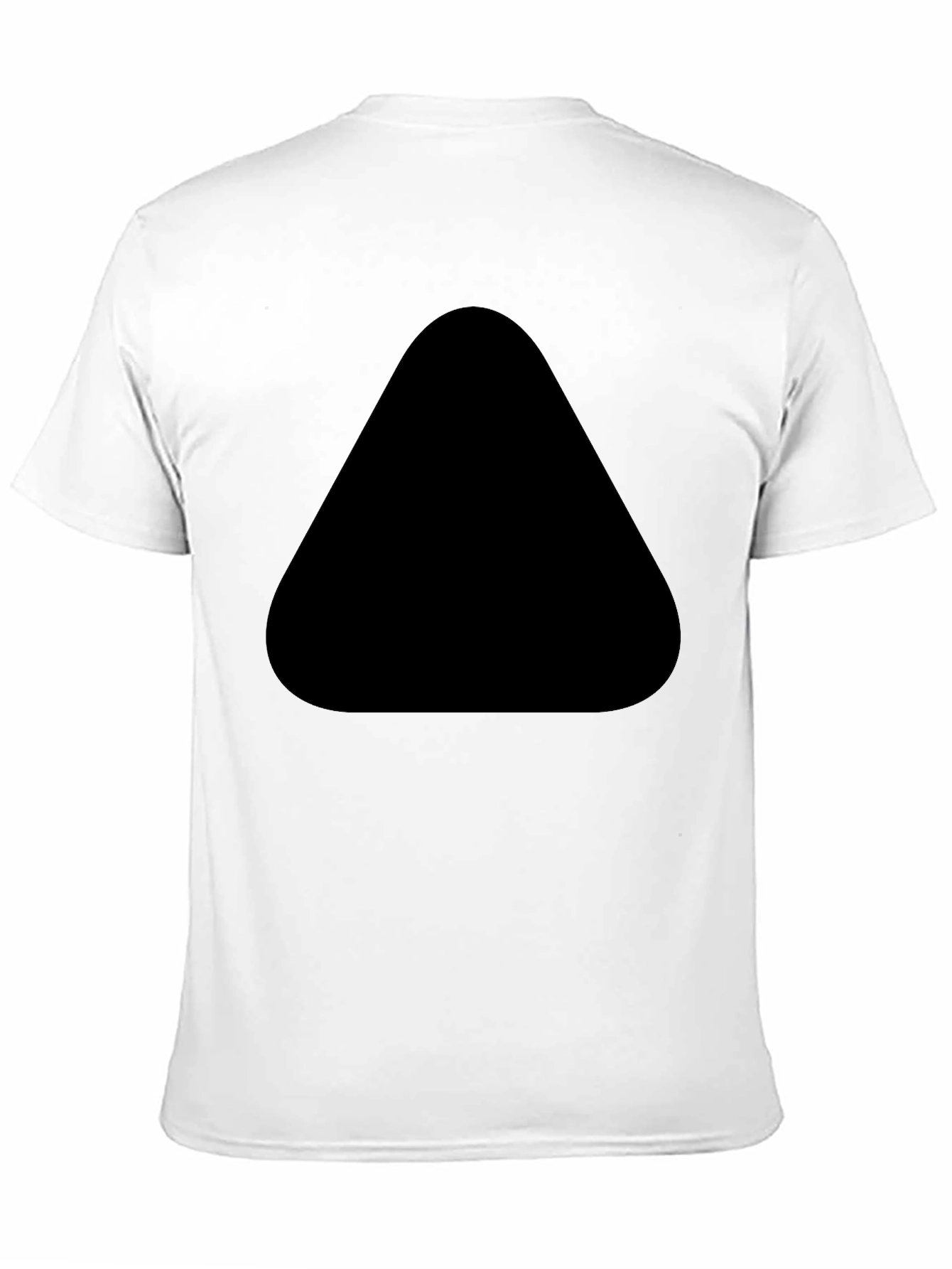 Mens Black Tee with Unique Front Design
