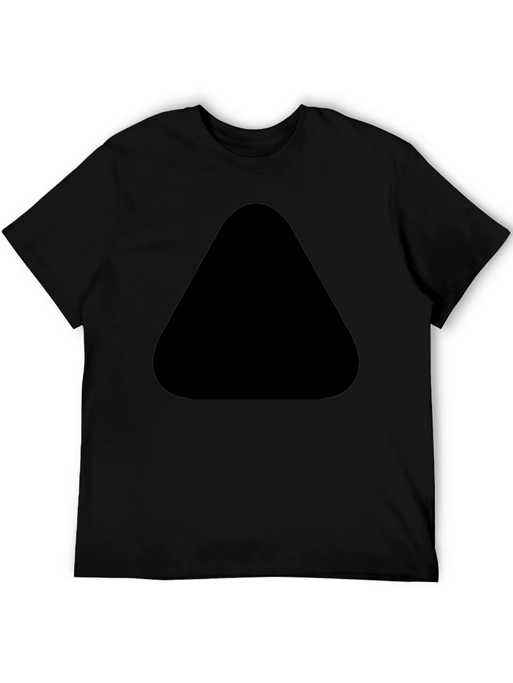 Mens Black Tee with Unique Front Design