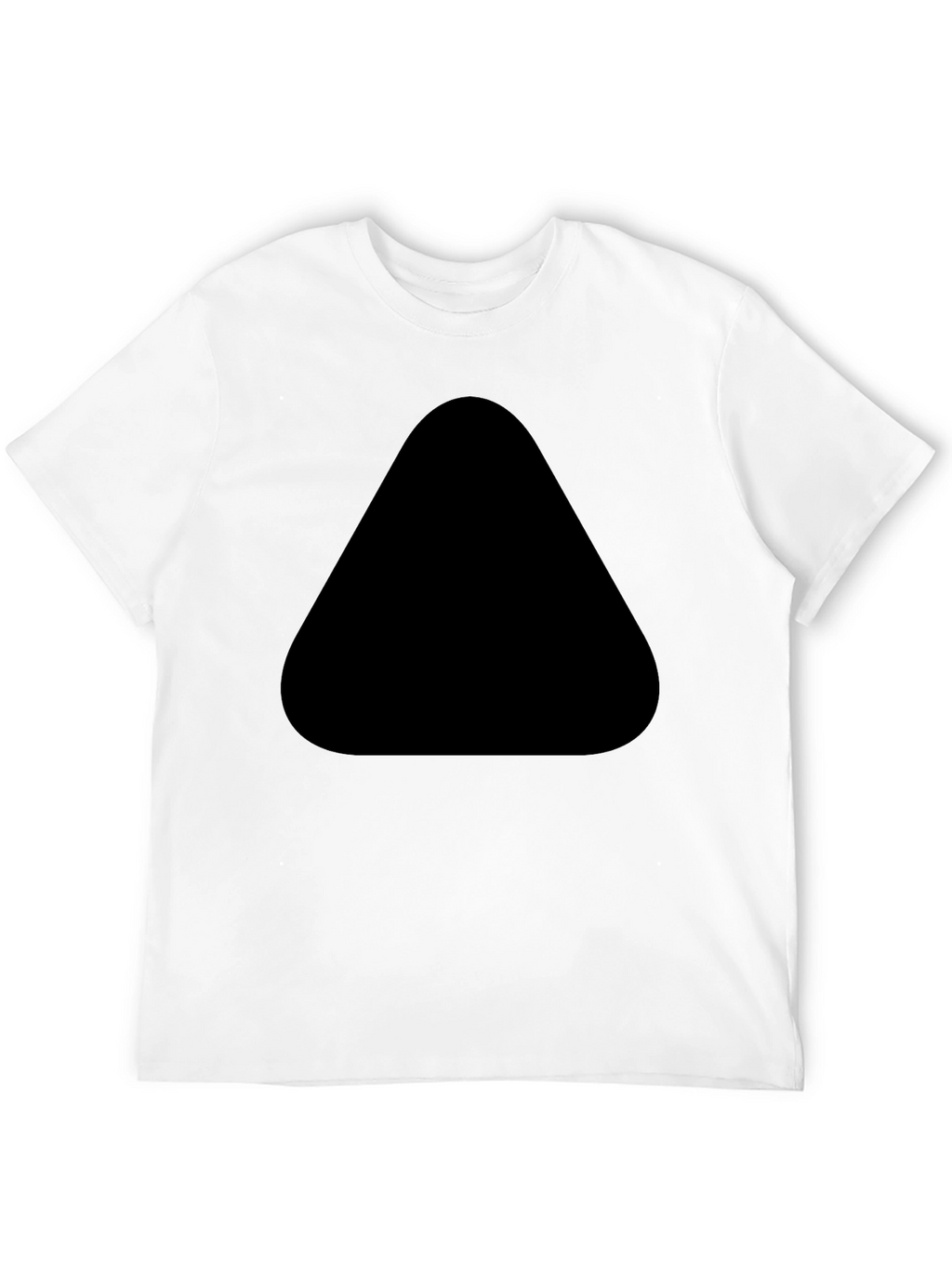 Mens Black Tee with Unique Front Design