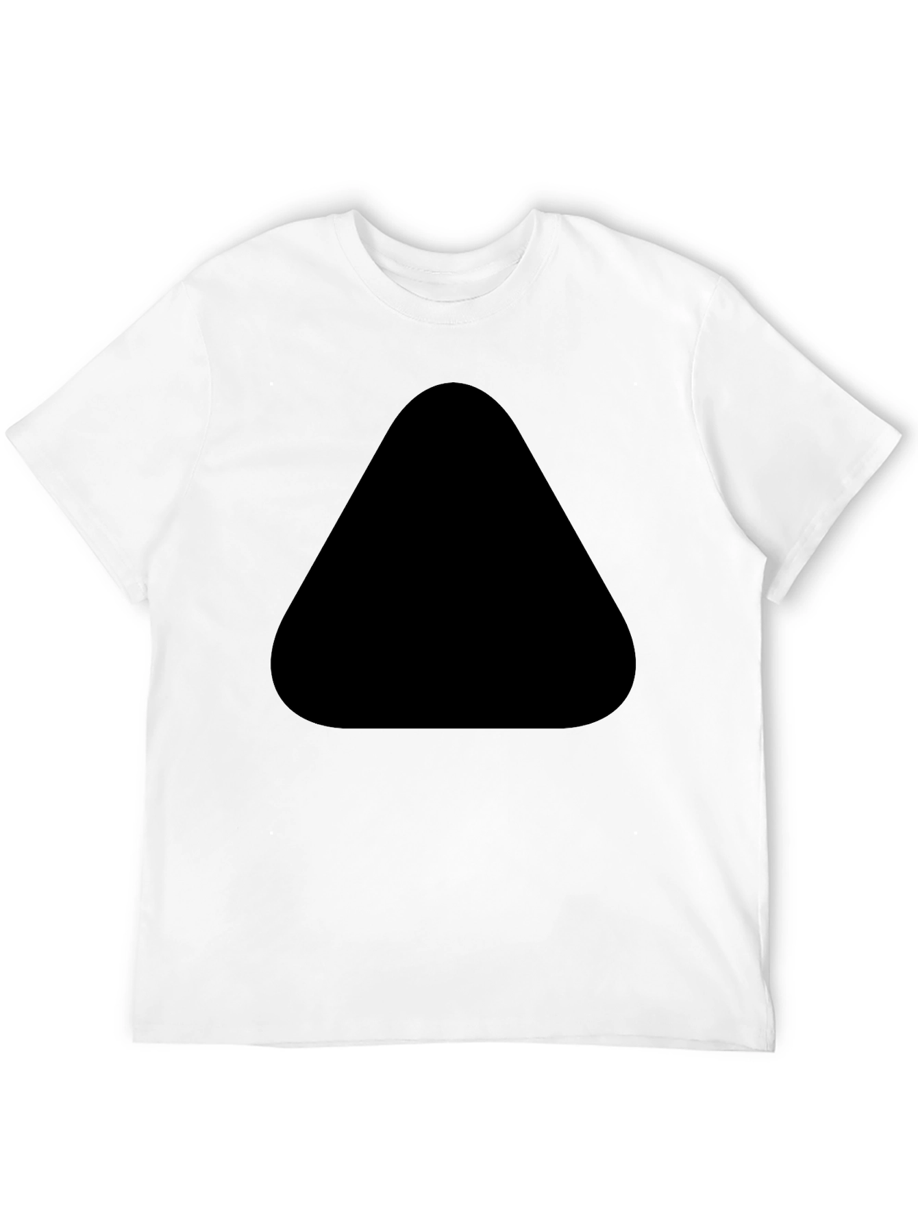 Mens Black Tee with Unique Front Design