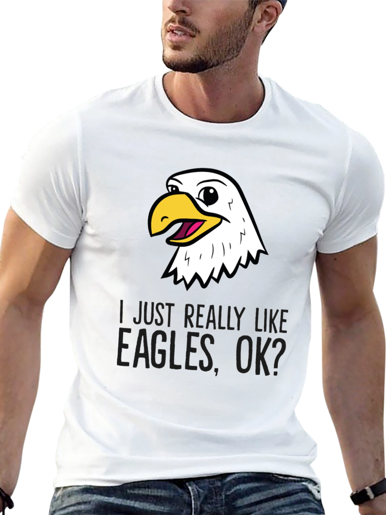 Funny Eagle Lover Black T-Shirt