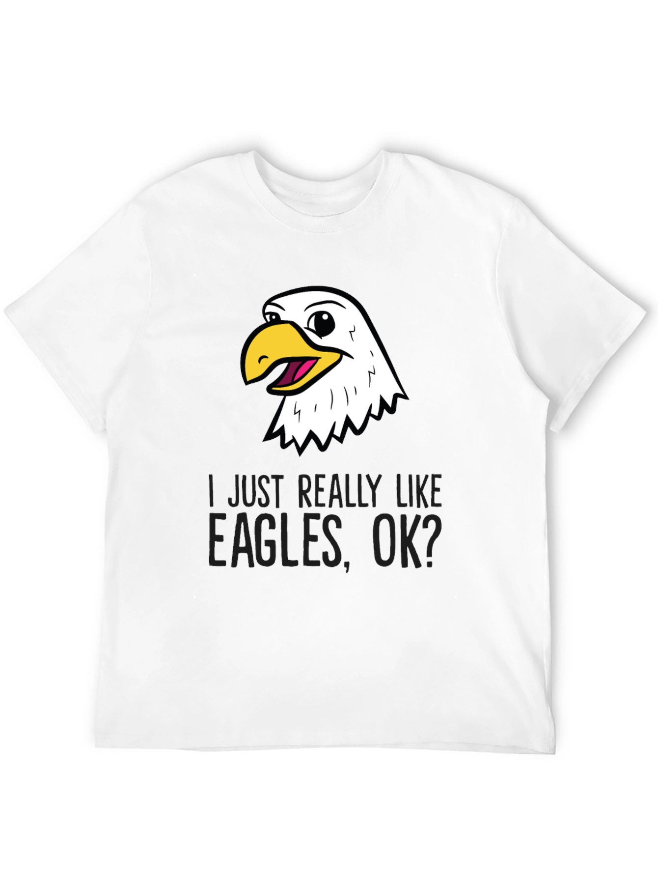 Funny Eagle Lover Black T-Shirt
