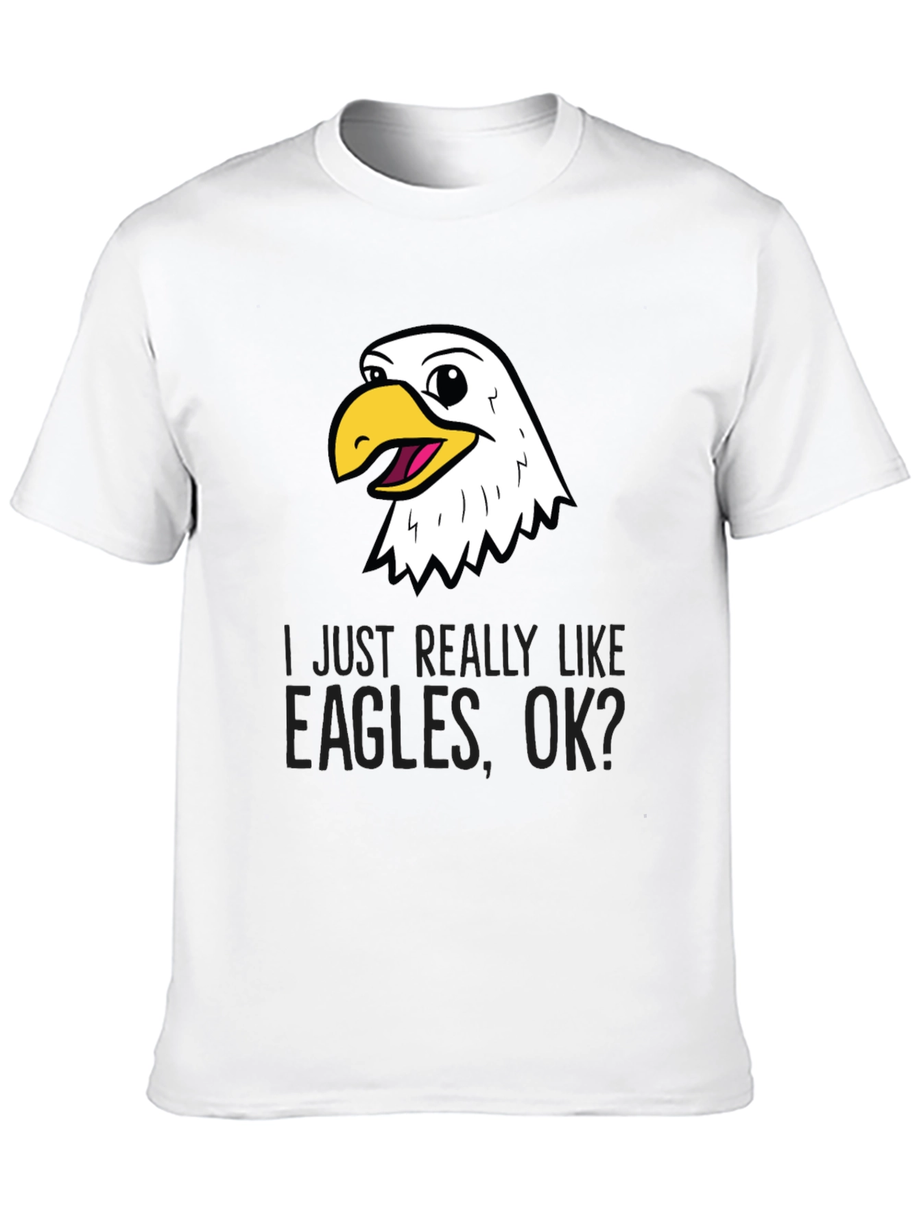 Funny Eagle Lover Black T-Shirt