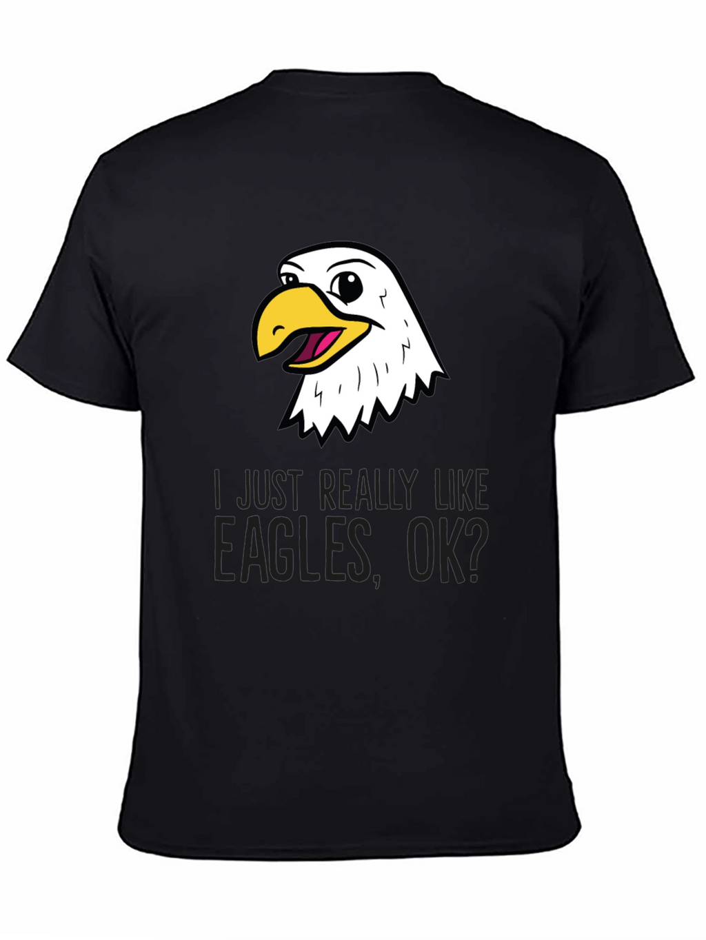 Funny Eagle Lover Black T-Shirt