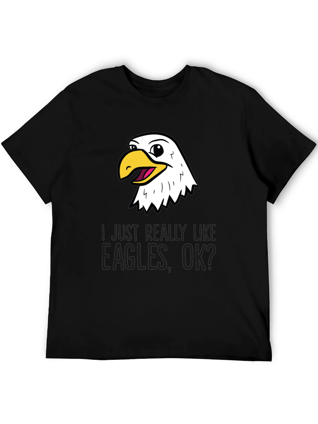 Funny Eagle Lover Black T-Shirt