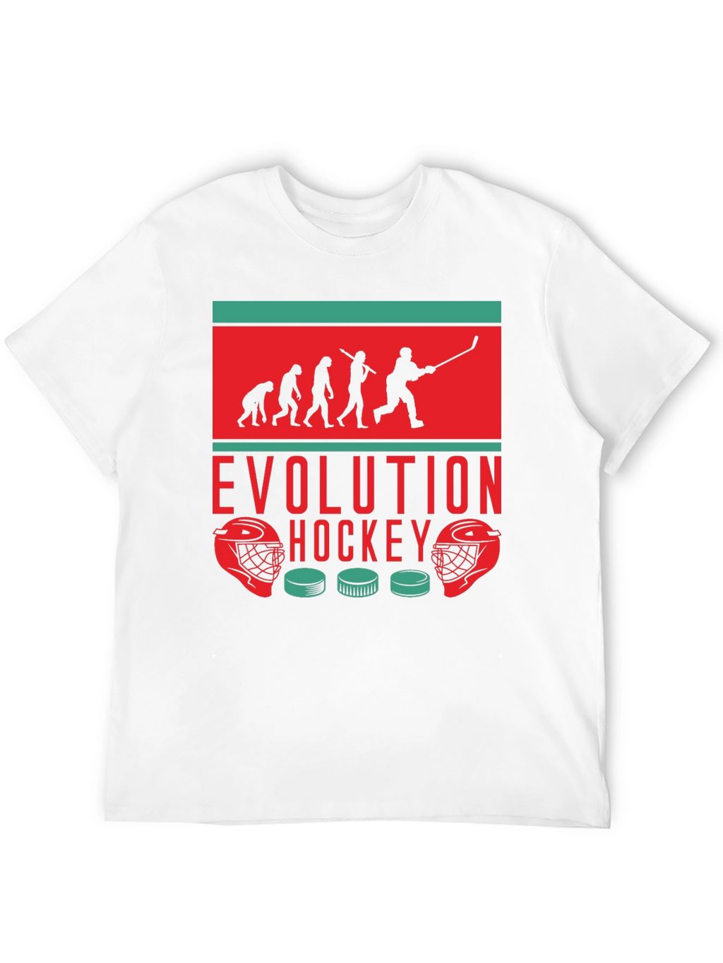 Hockey Evolution Graphic Tee - Cool Sportswear
