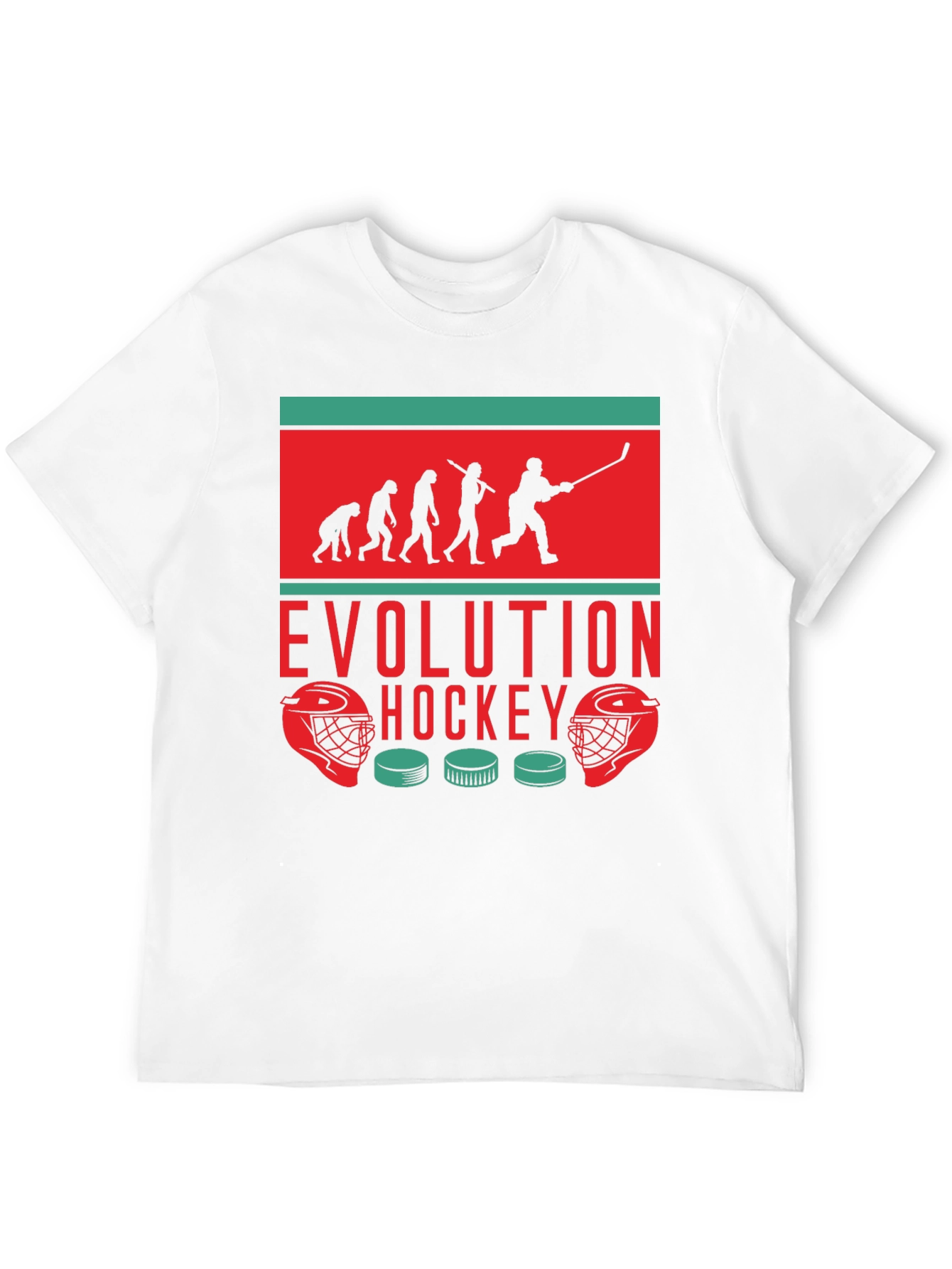 Hockey Evolution Graphic Tee - Cool Sportswear