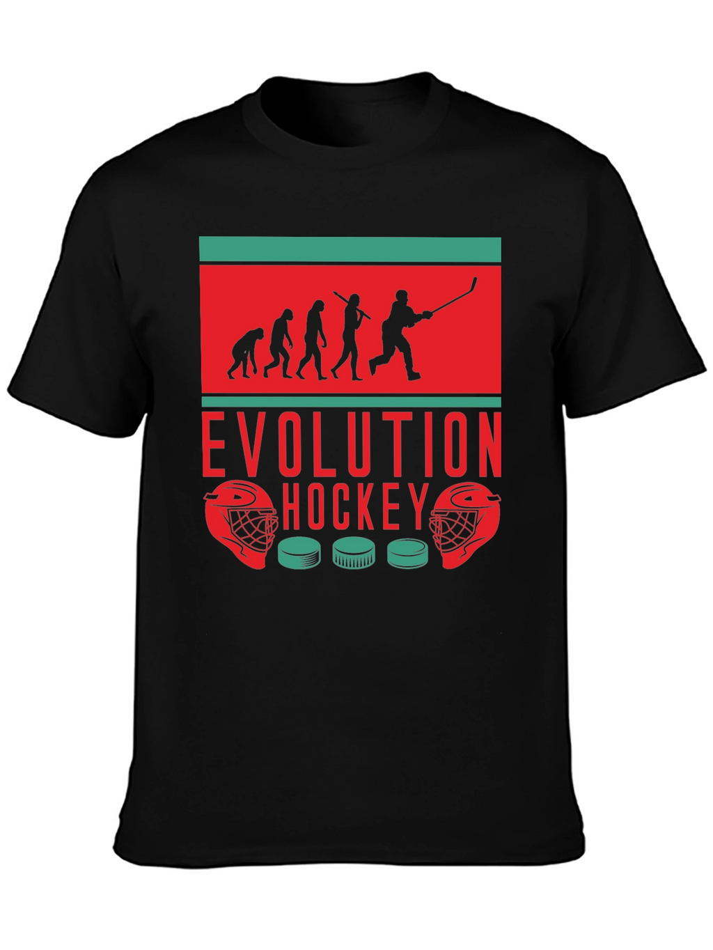 Hockey Evolution Graphic Tee - Cool Sportswear