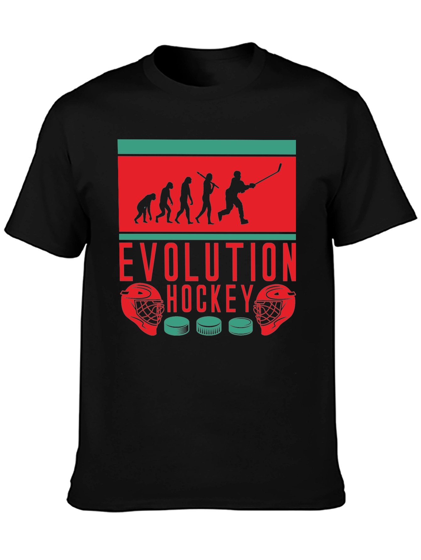 Hockey Evolution Graphic Tee - Cool Sportswear