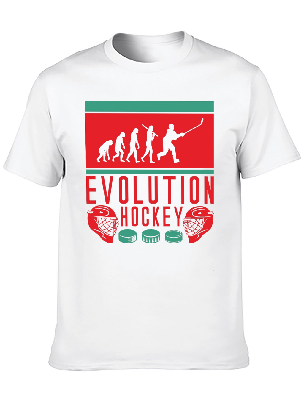 Hockey Evolution Graphic Tee - Cool Sportswear