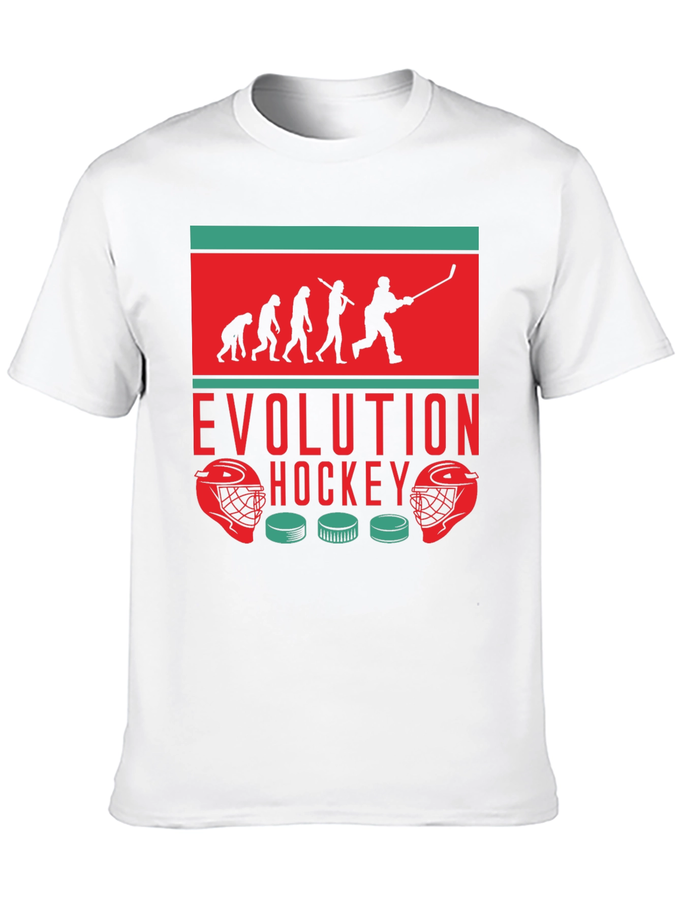 Hockey Evolution Graphic Tee - Cool Sportswear