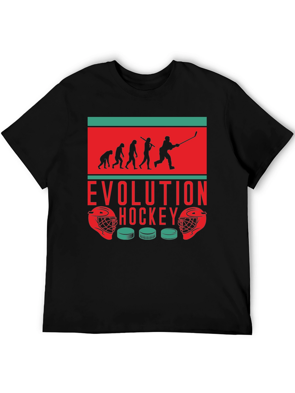 Hockey Evolution Graphic Tee - Cool Sportswear