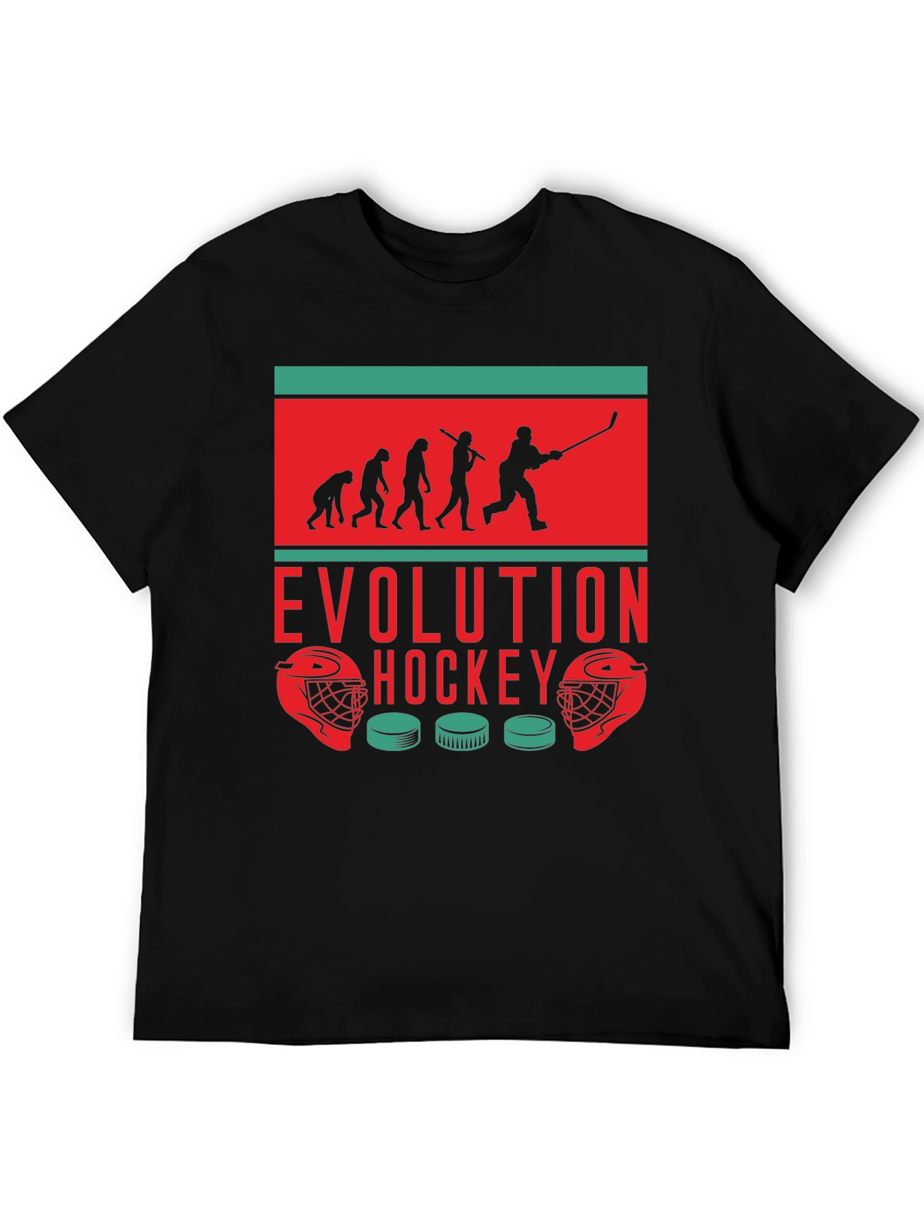 Hockey Evolution Graphic Tee - Cool Sportswear
