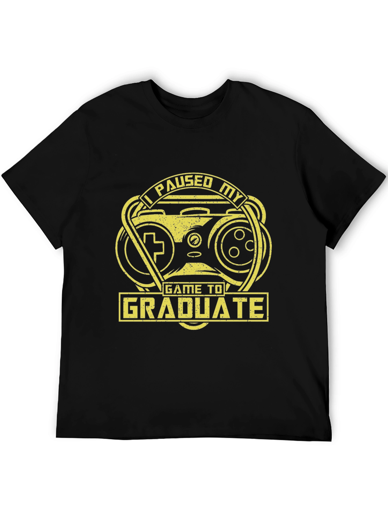 Funny Graduation Gamer T-Shirt - I Paused My Game to Graduate