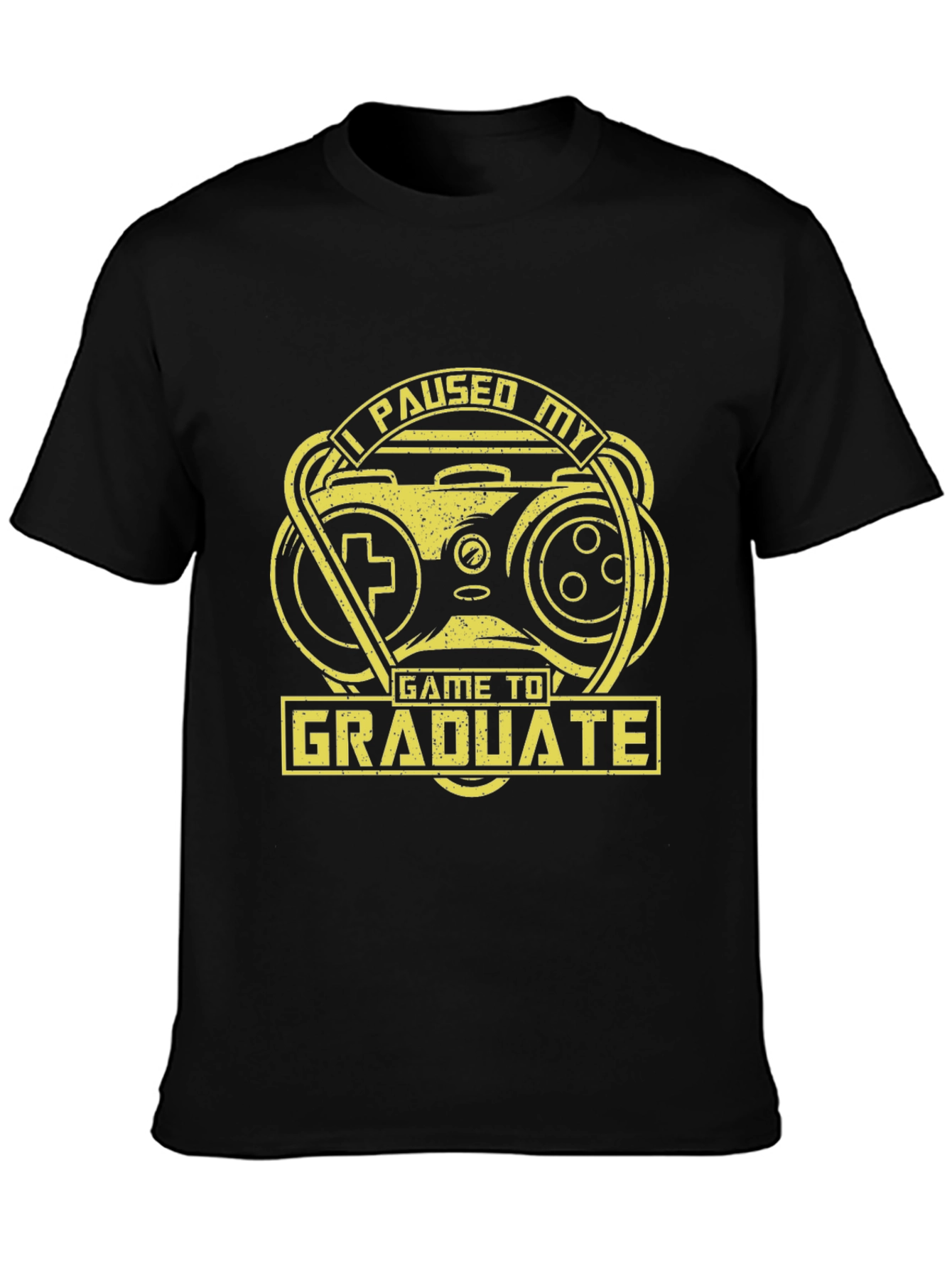 Funny Graduation Gamer T-Shirt - I Paused My Game to Graduate