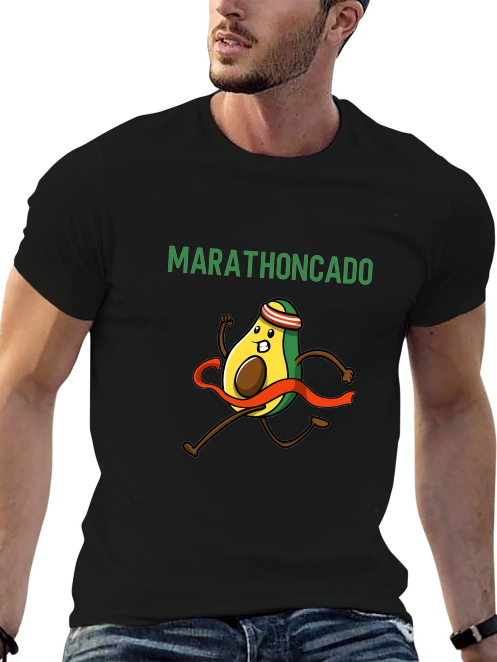 Marathoncado T-Shirt - Funny Avocado Running Tee