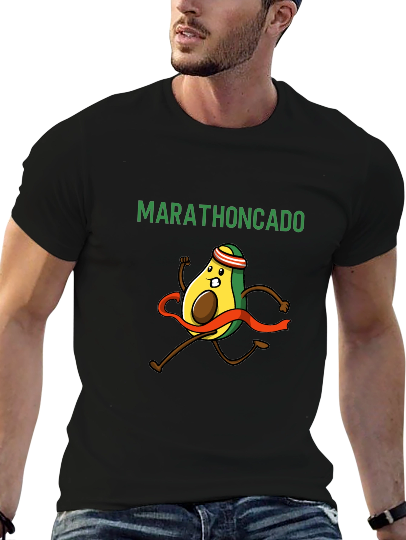 Marathoncado T-Shirt - Funny Avocado Running Tee
