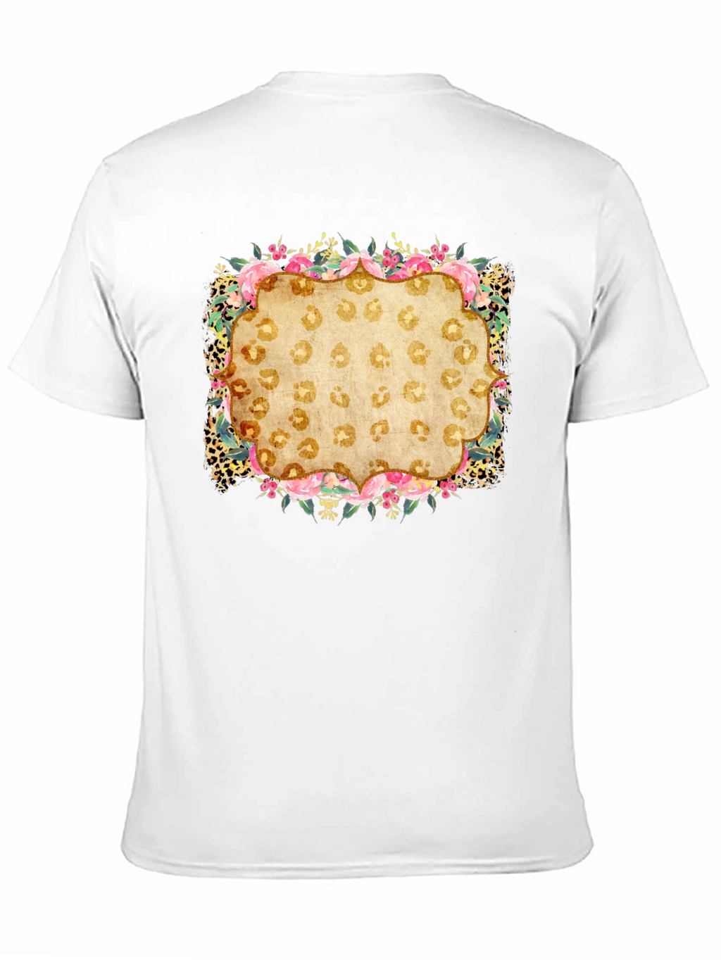 Floral Leopard Print Graphic Tee