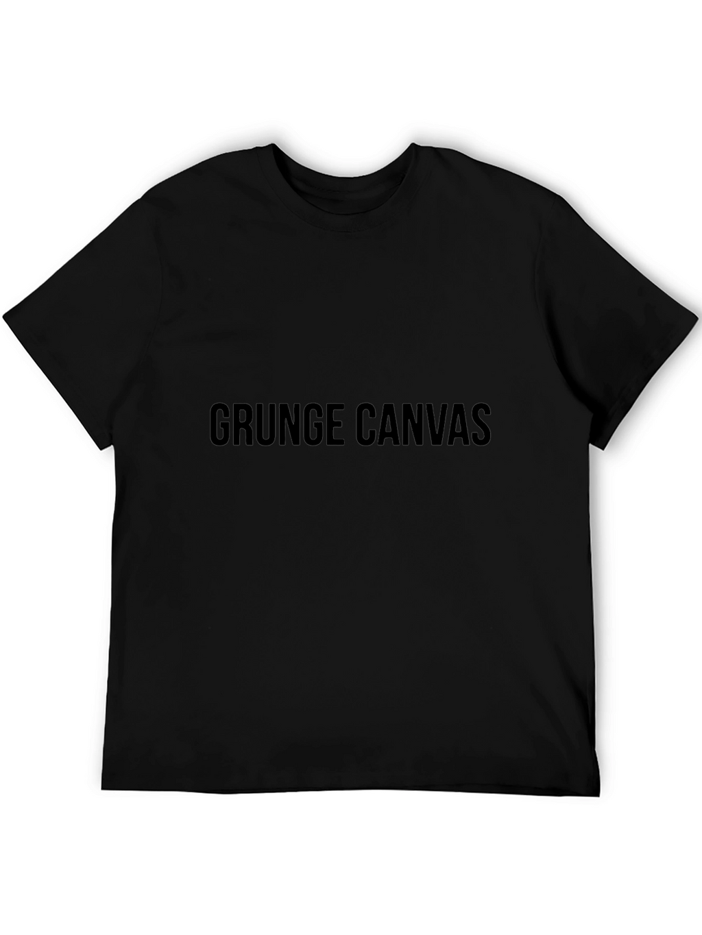 Grunge Canvas Black T-Shirt