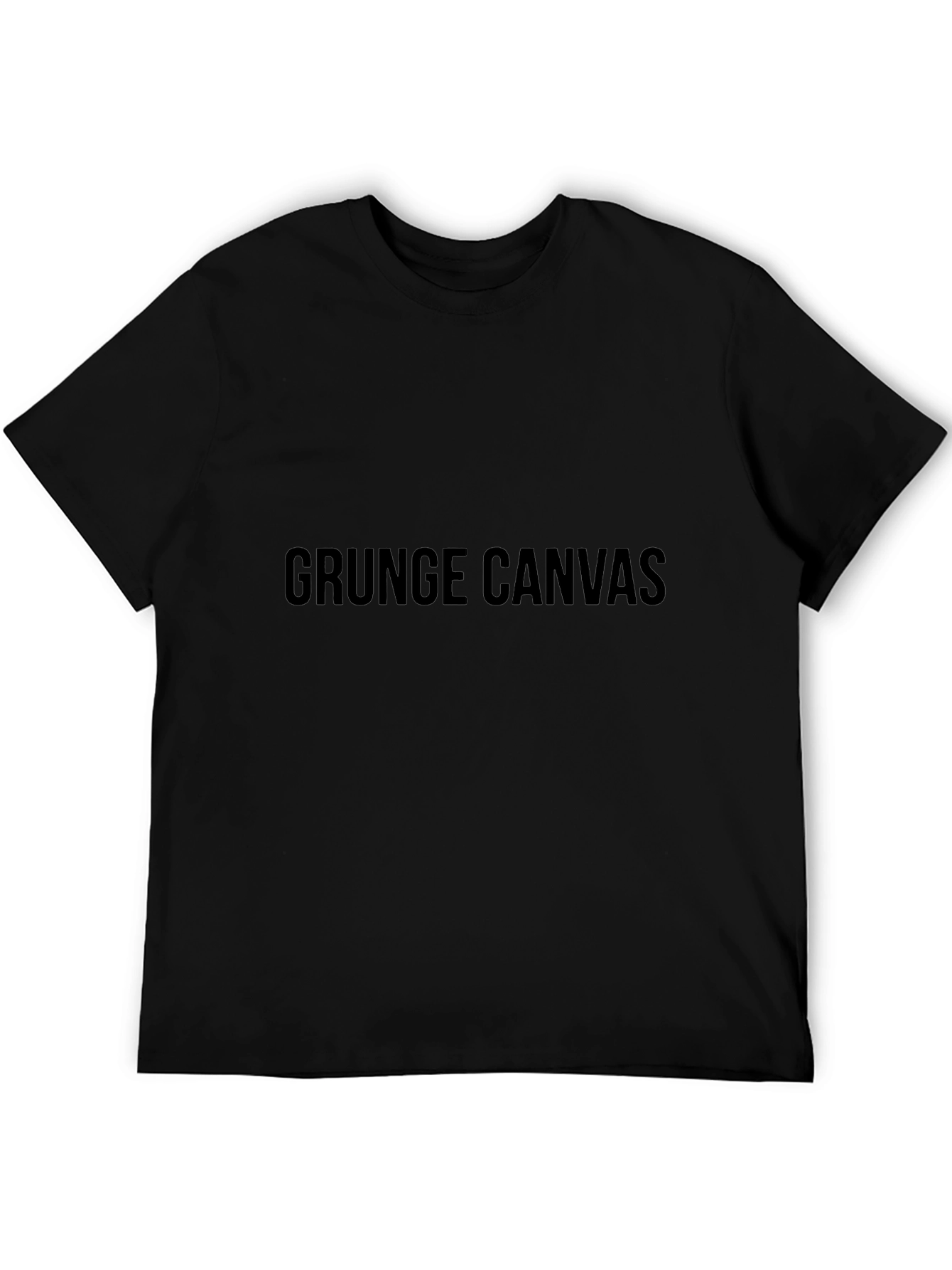 Grunge Canvas Black T-Shirt