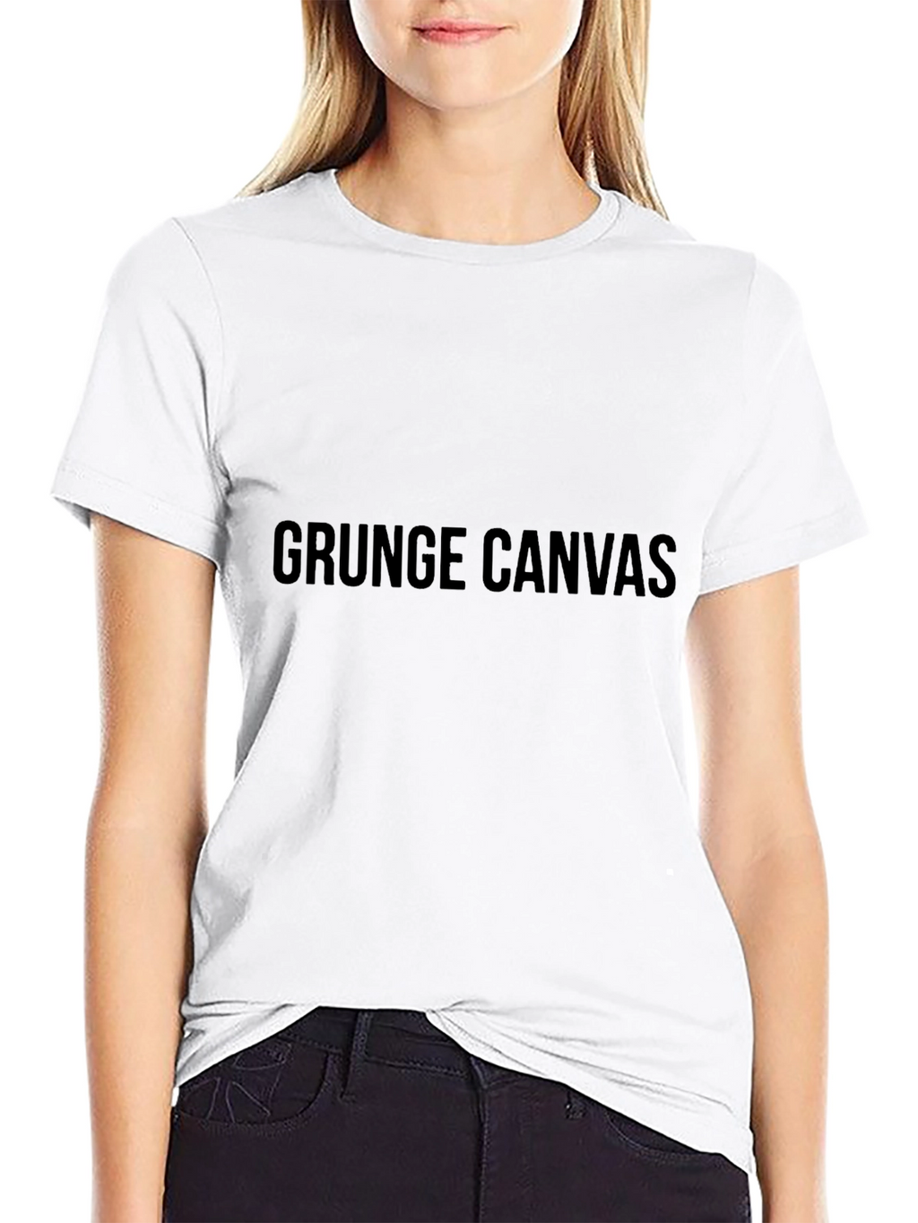 Grunge Canvas Black T-Shirt