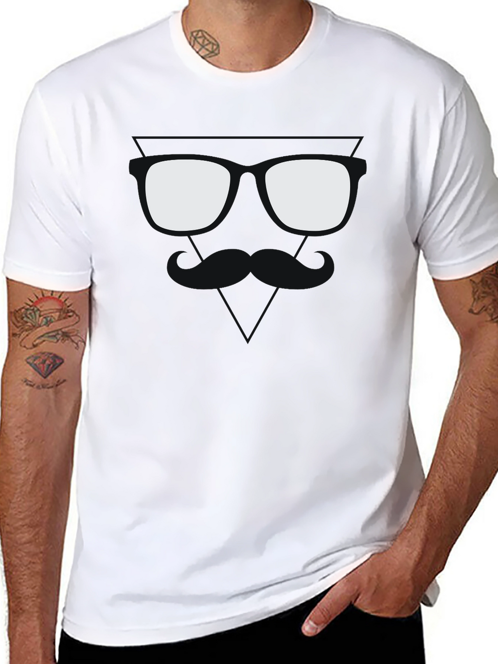 Cool Shades Graphic Tee - Black Cotton T-Shirt