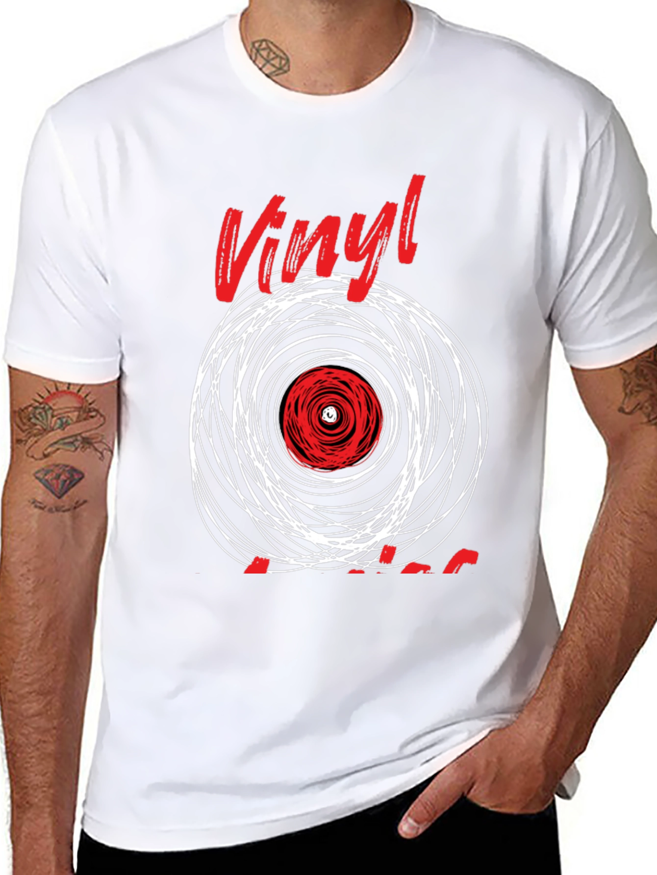 Vinyl Record Graphic T-Shirt - Music Lover Tee