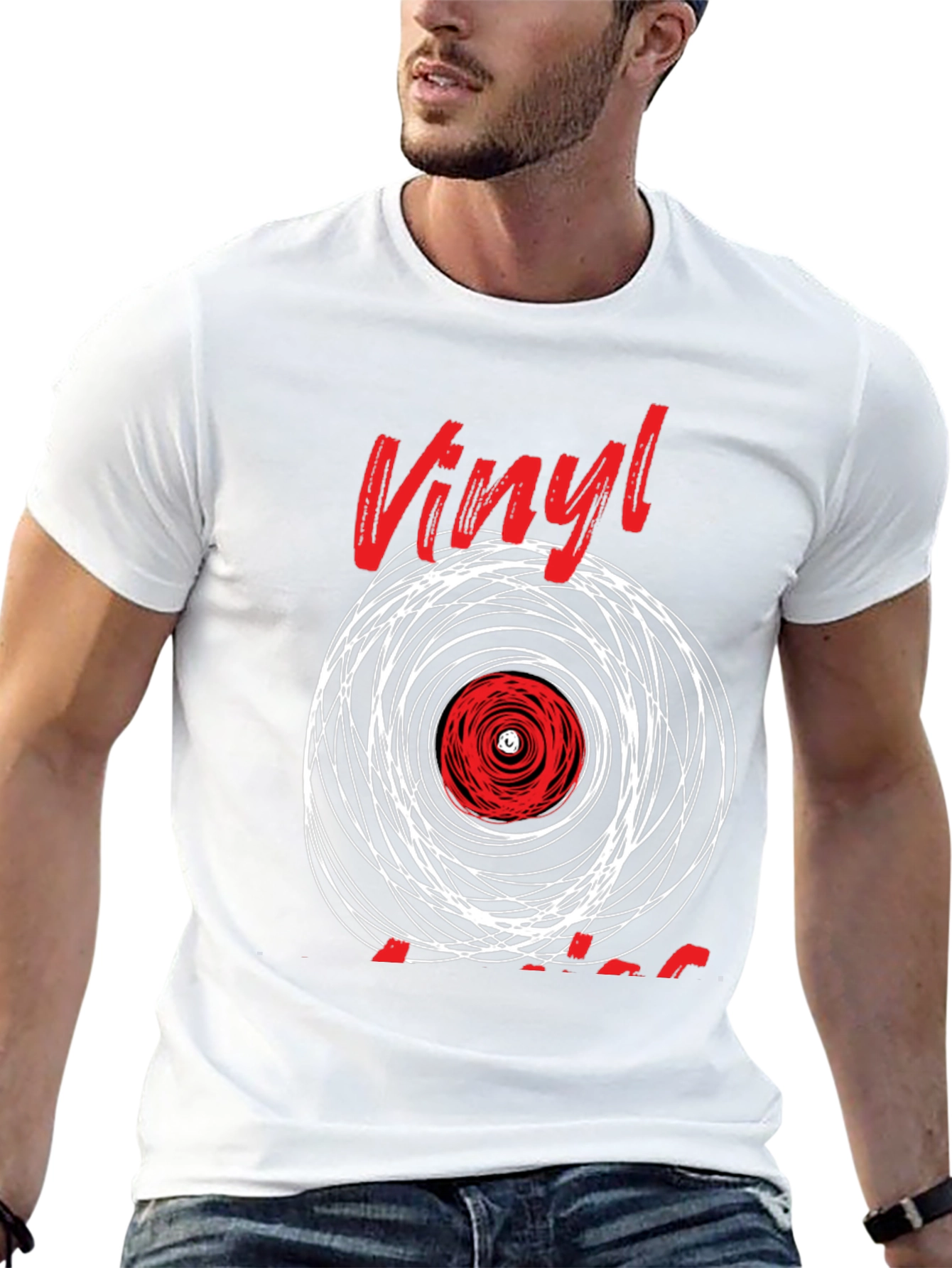 Vinyl Record Graphic T-Shirt - Music Lover Tee
