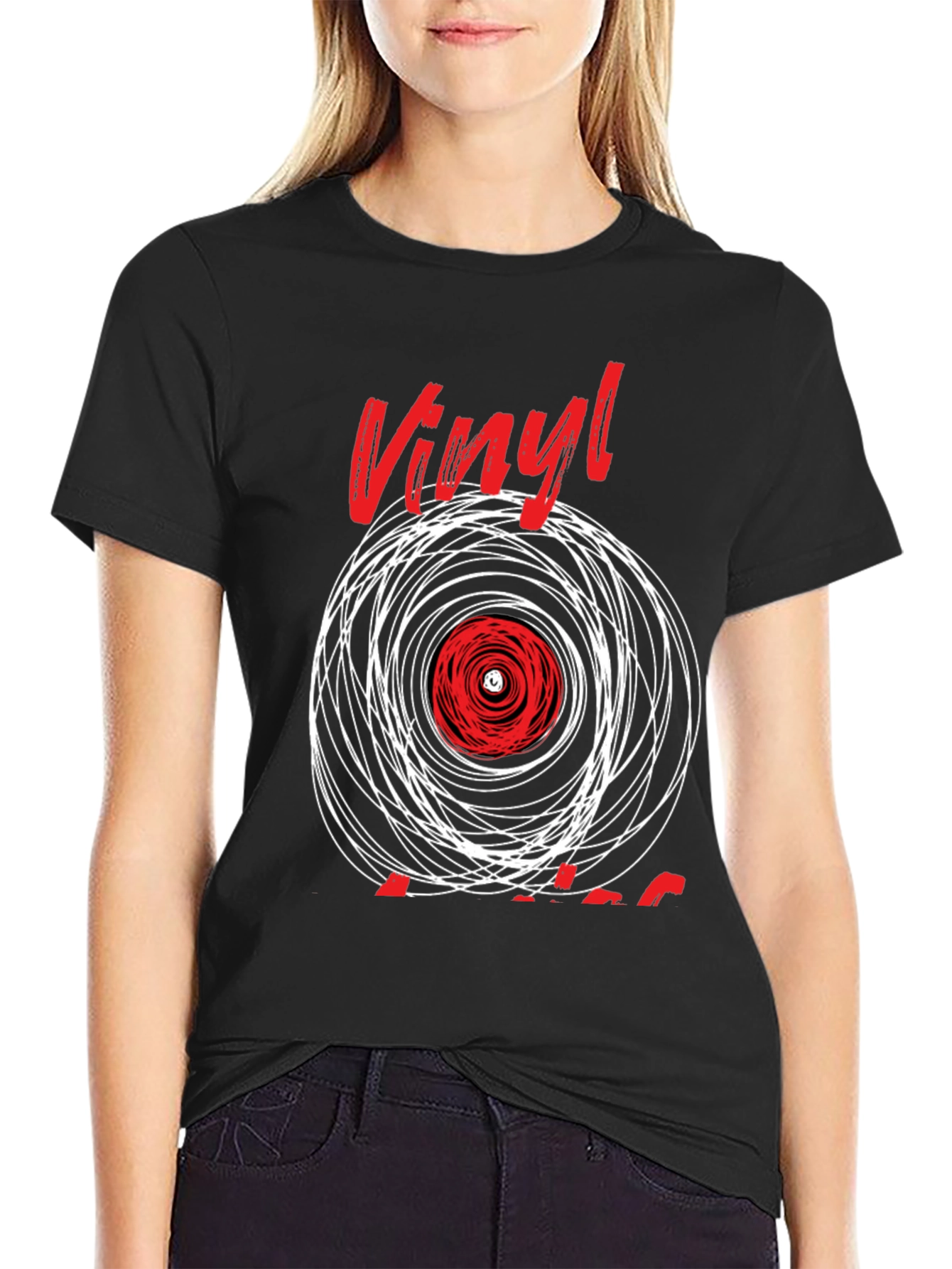 Vinyl Record Graphic T-Shirt - Music Lover Tee