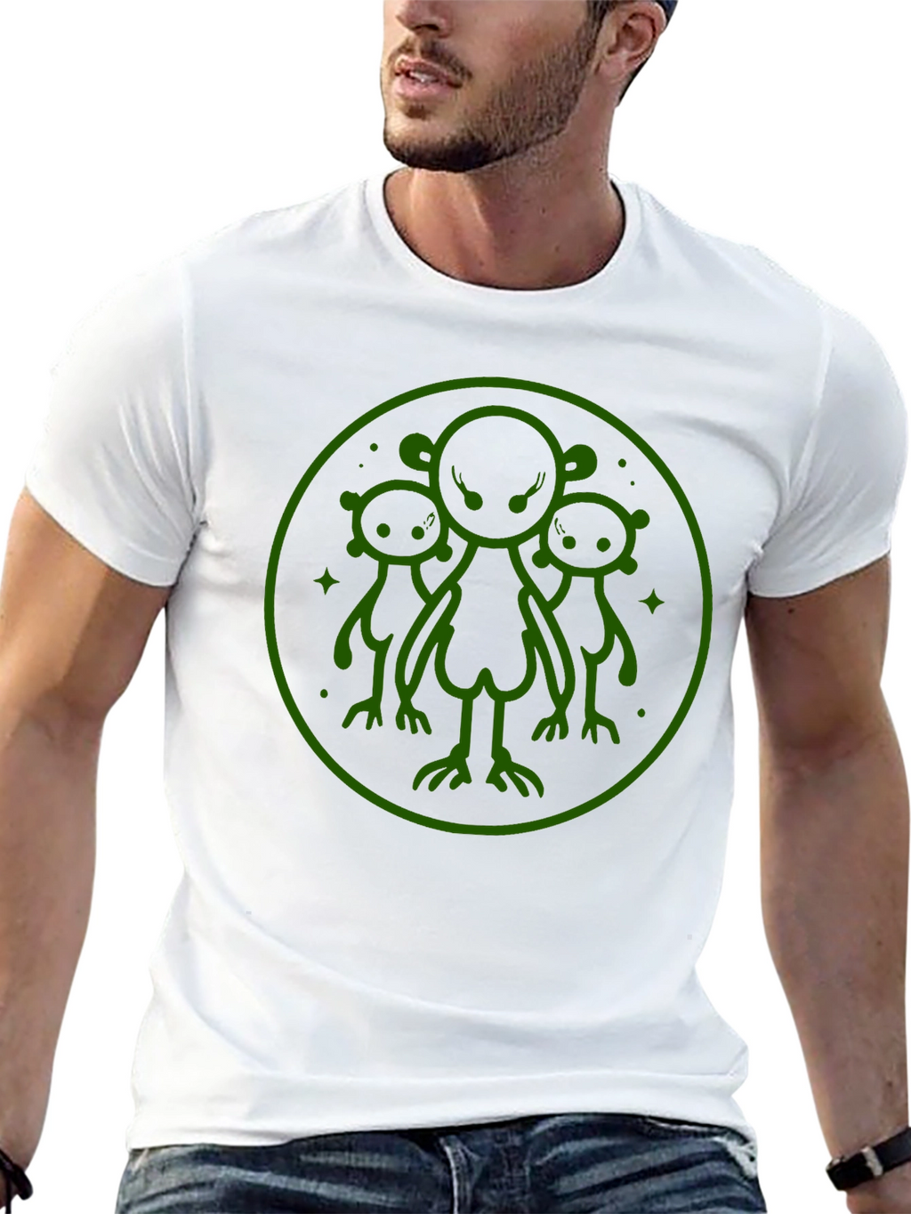 Alien Graphic T-Shirt - Black