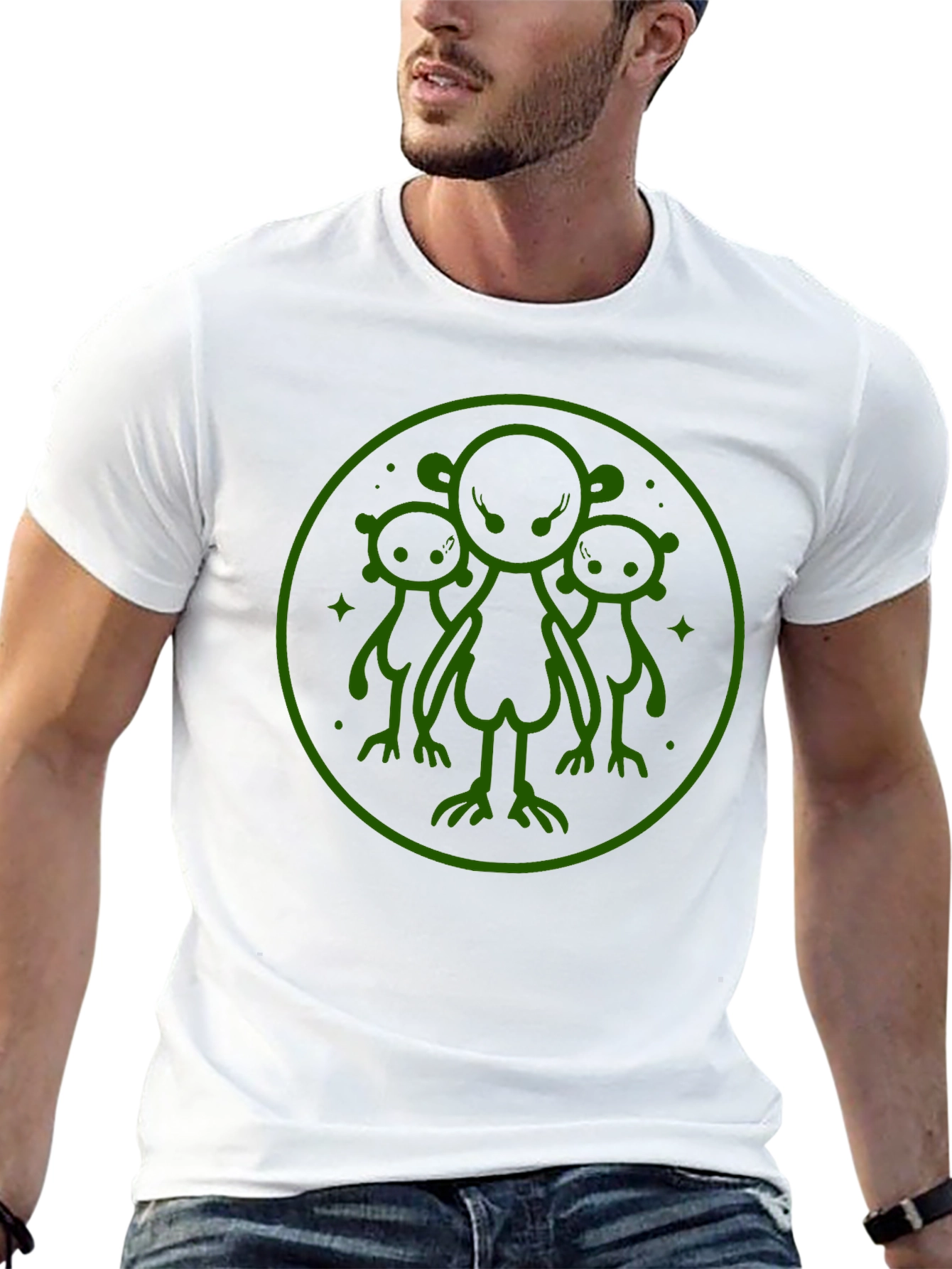 Alien Graphic T-Shirt - Black