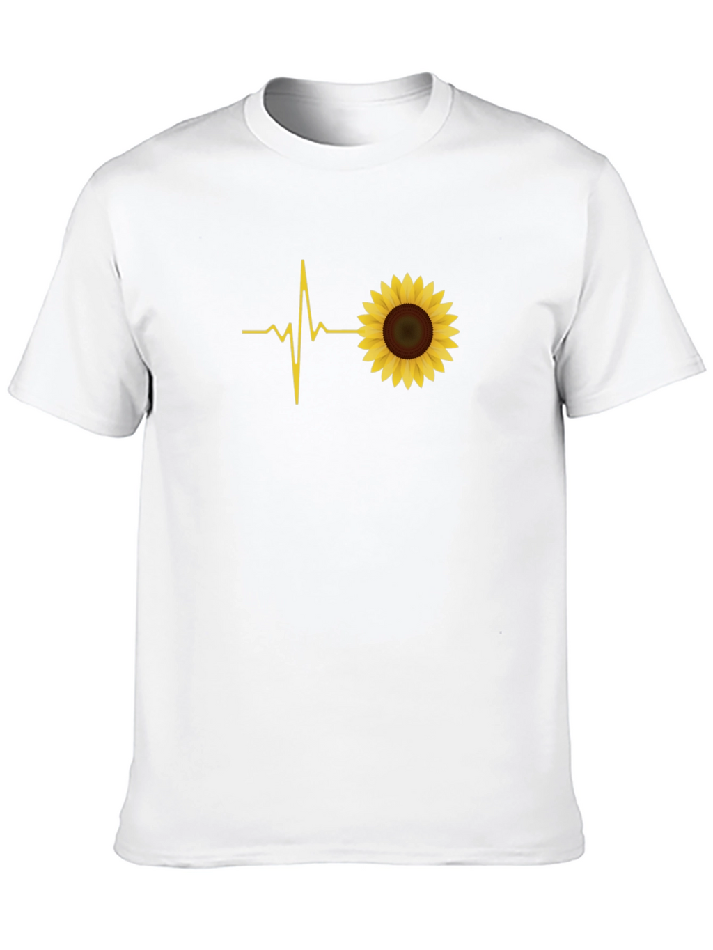 Sunflower Heartbeat Black Graphic Tee