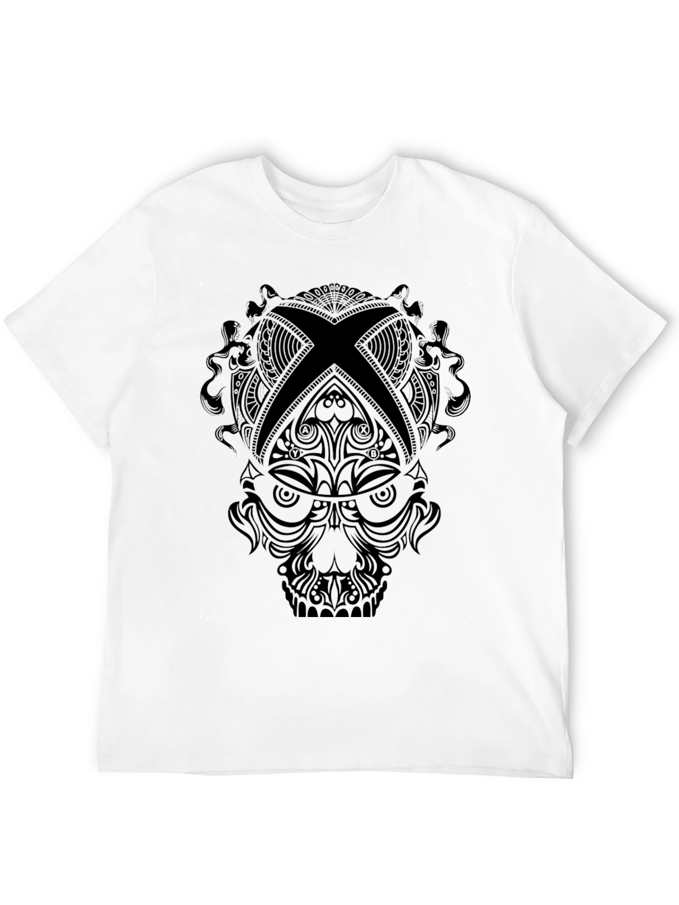 Skull Xbox Logo Black T-Shirt