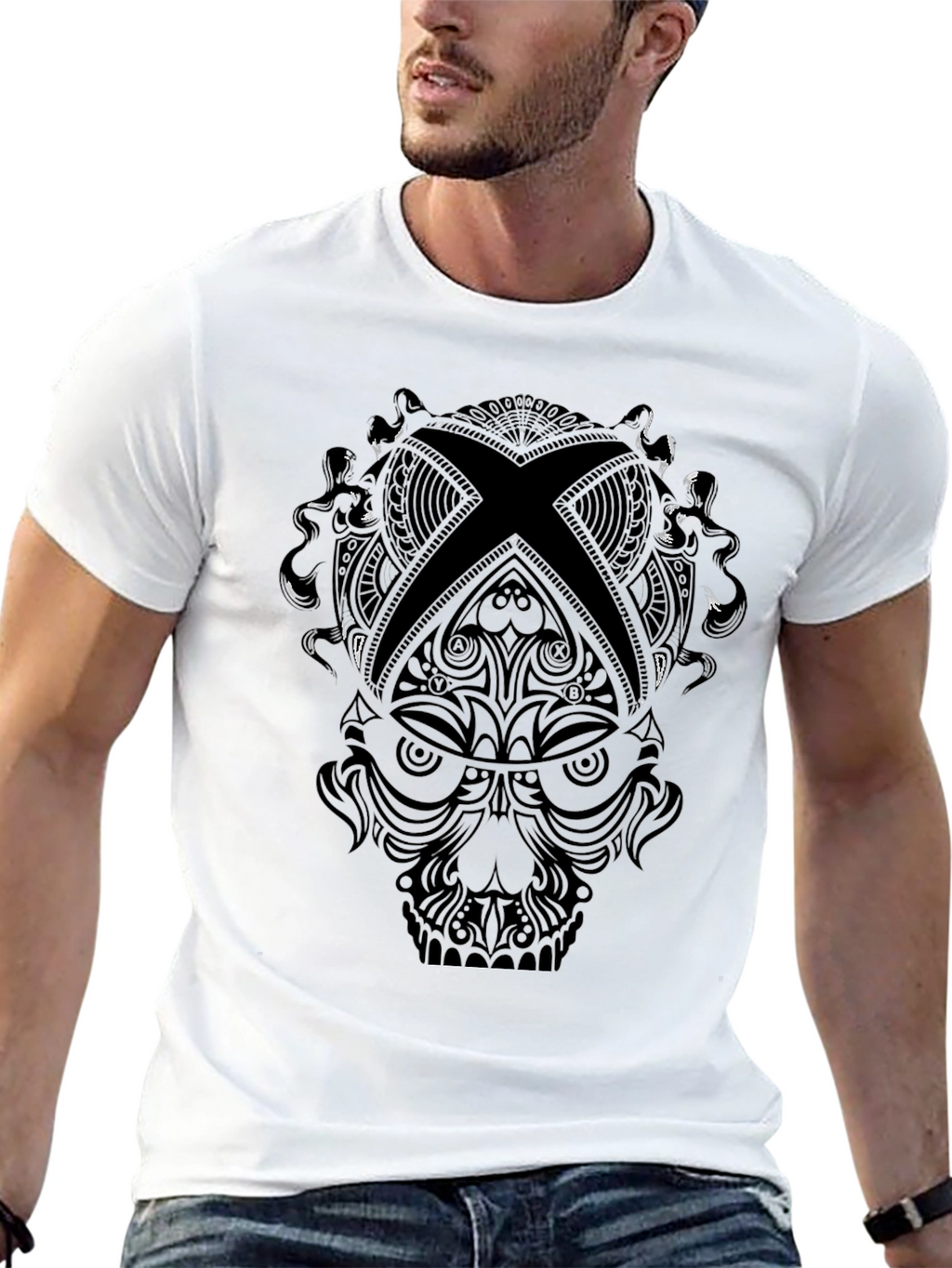 Skull Xbox Logo Black T-Shirt