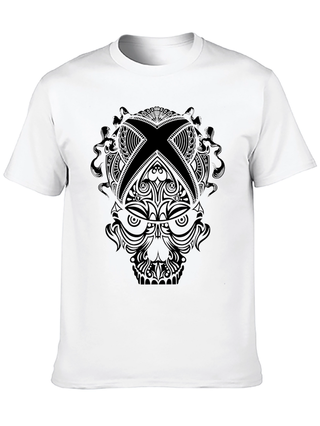 Skull Xbox Logo Black T-Shirt