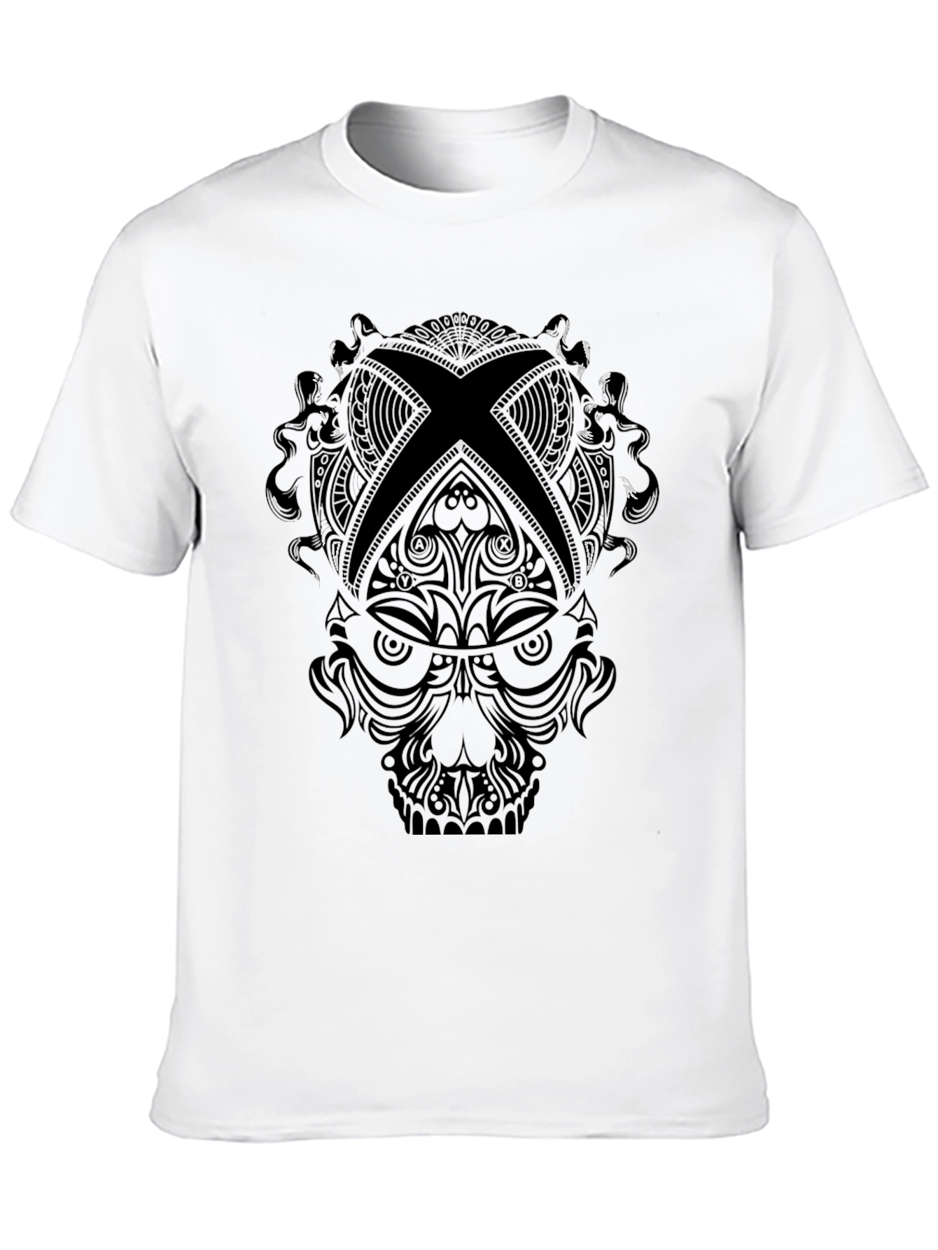 Skull Xbox Logo Black T-Shirt