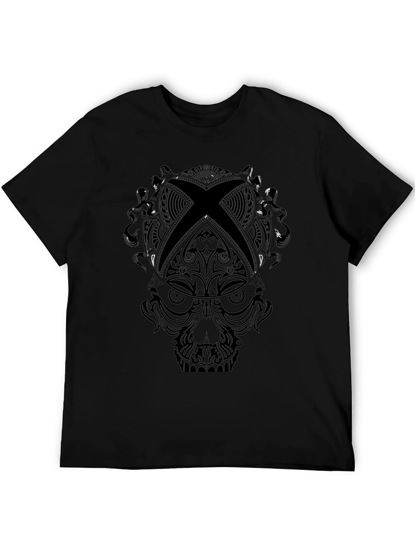 Skull Xbox Logo Black T-Shirt