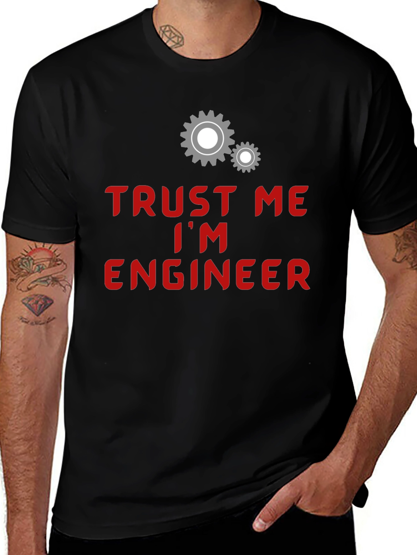 Trust Me Im Engineer T-Shirt - Funny Gear Design