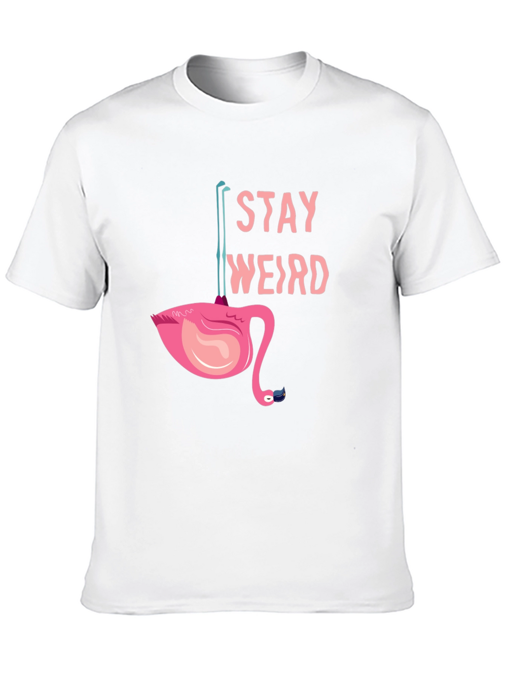 Stay Weird Flamingo Tee - Quirky Graphic T-Shirt