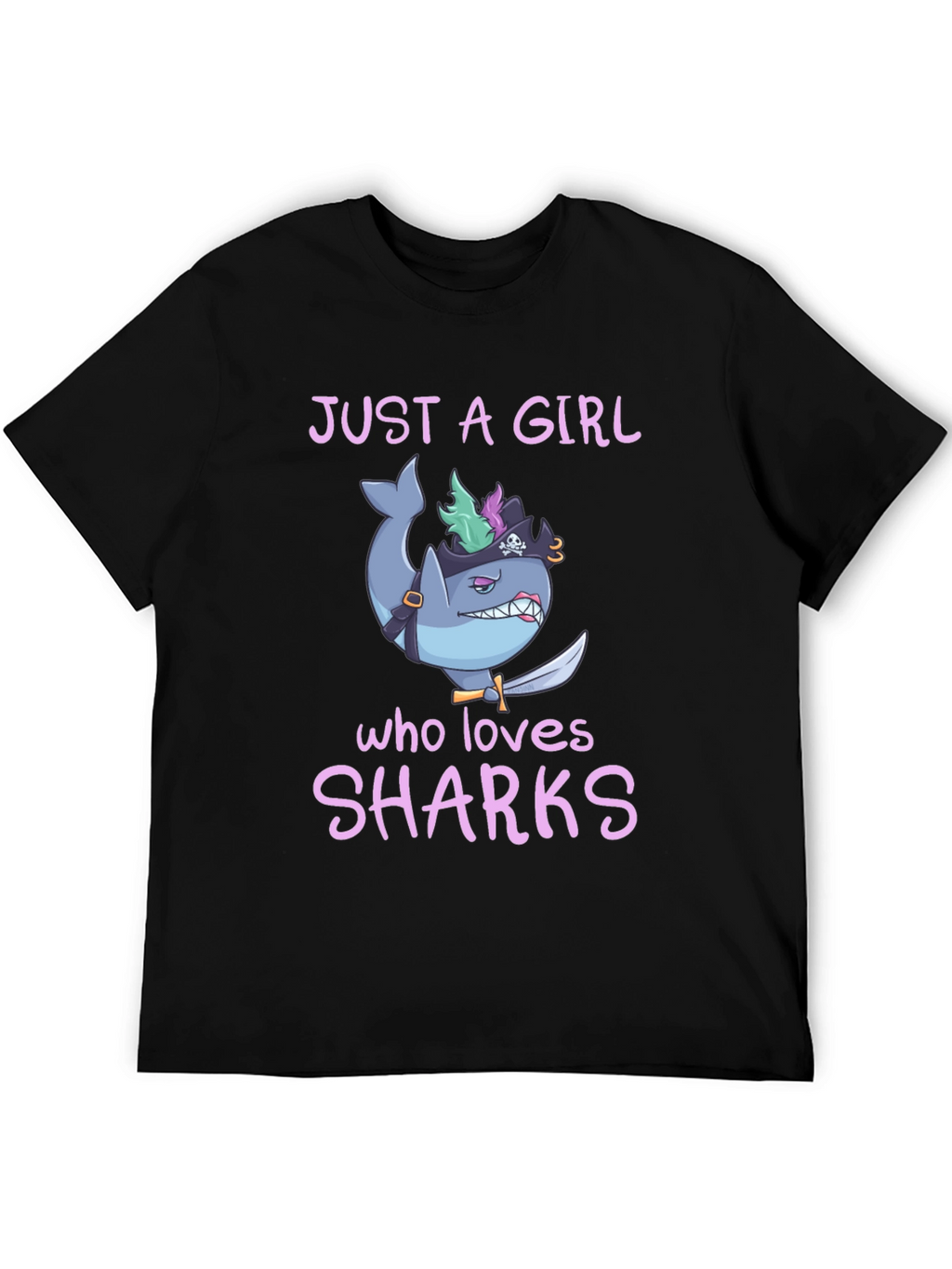 Just a Girl Who Loves Sharks T-Shirt