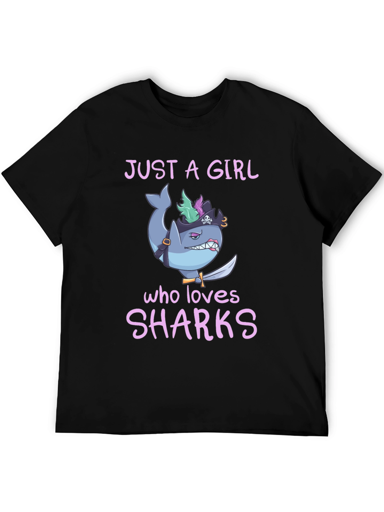 Just a Girl Who Loves Sharks T-Shirt